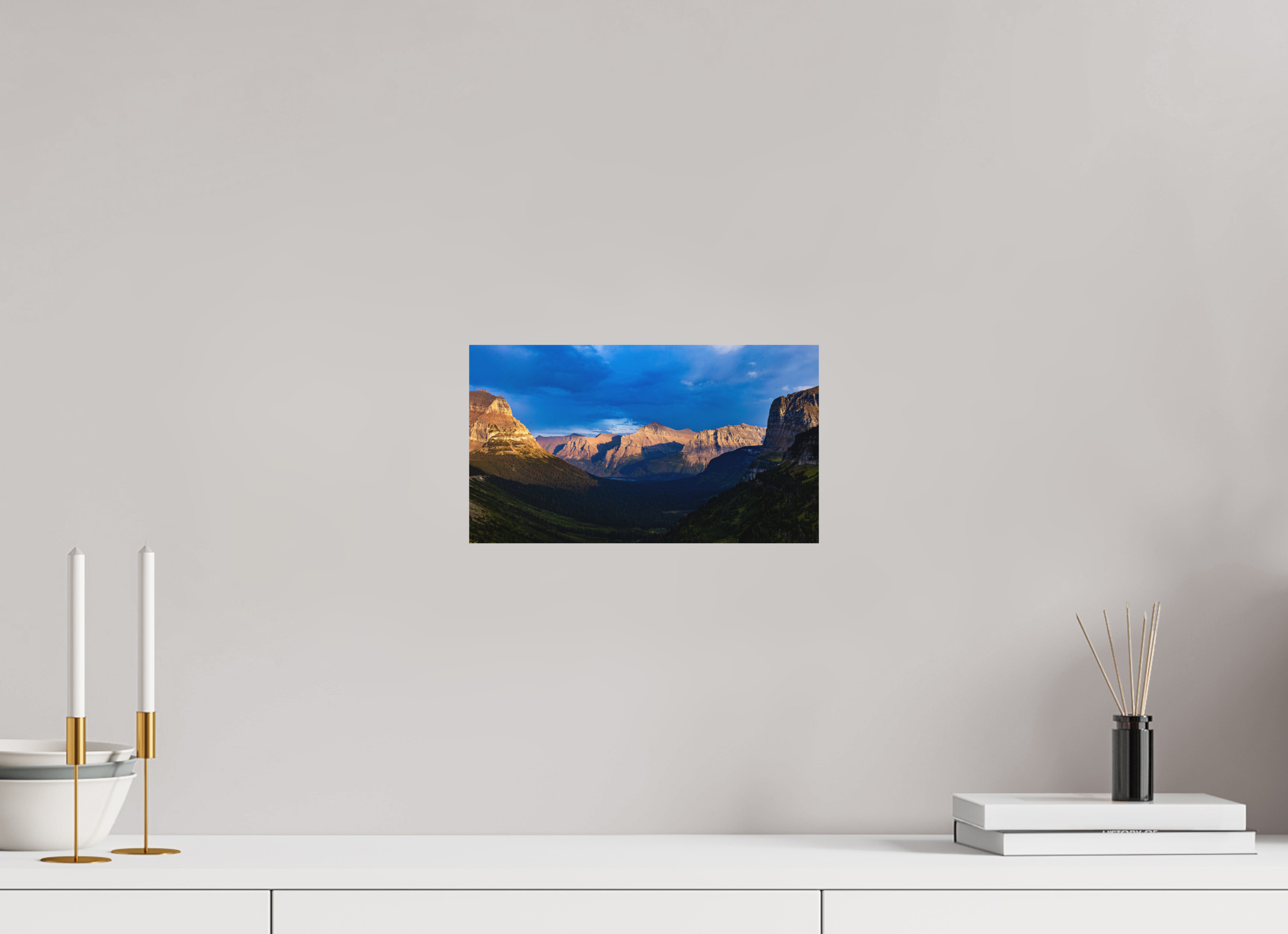 12 x 6.8″, Metal Autumn in Glacier