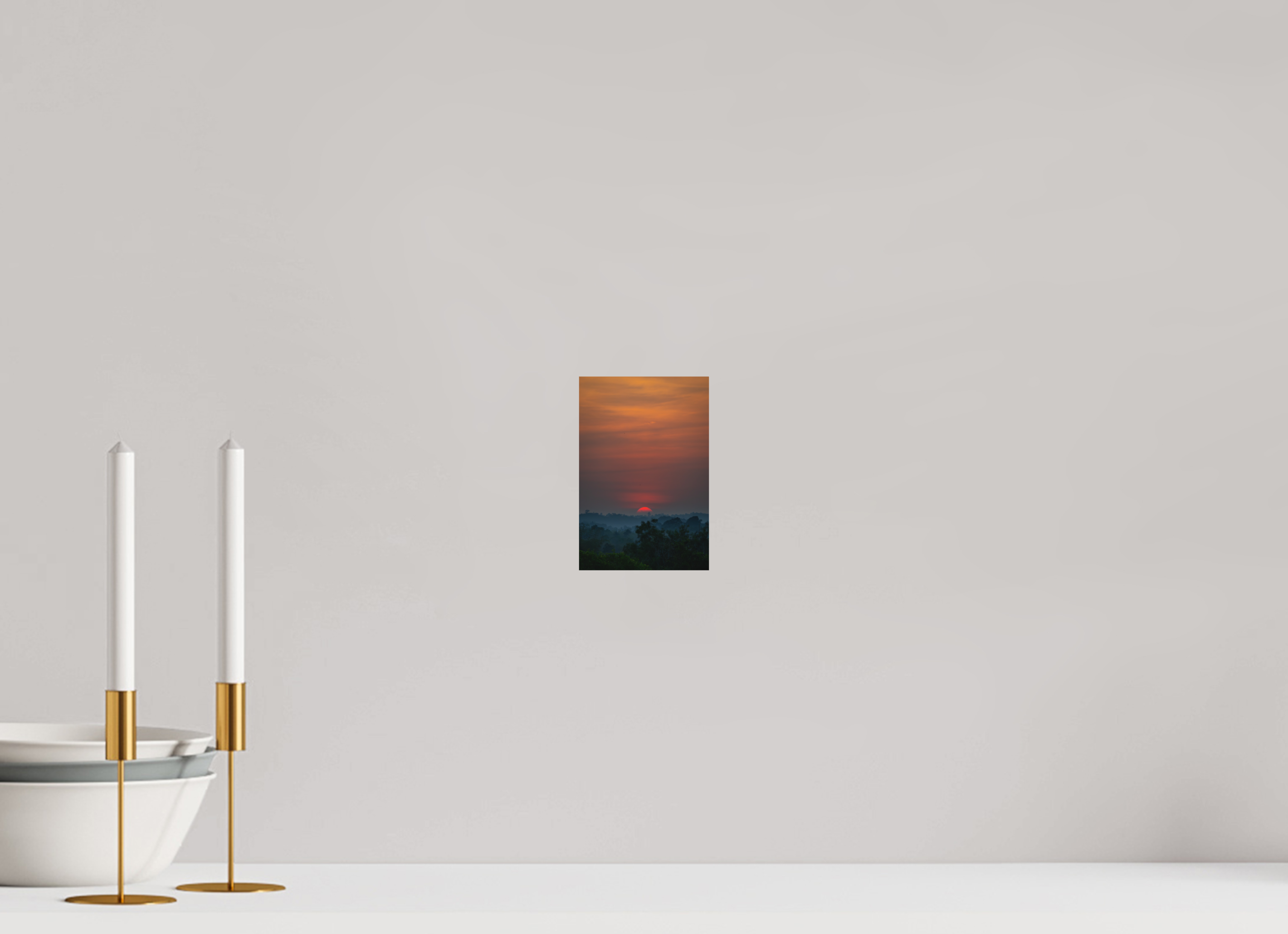 4 x 6″, Metal Rainforest Dawn