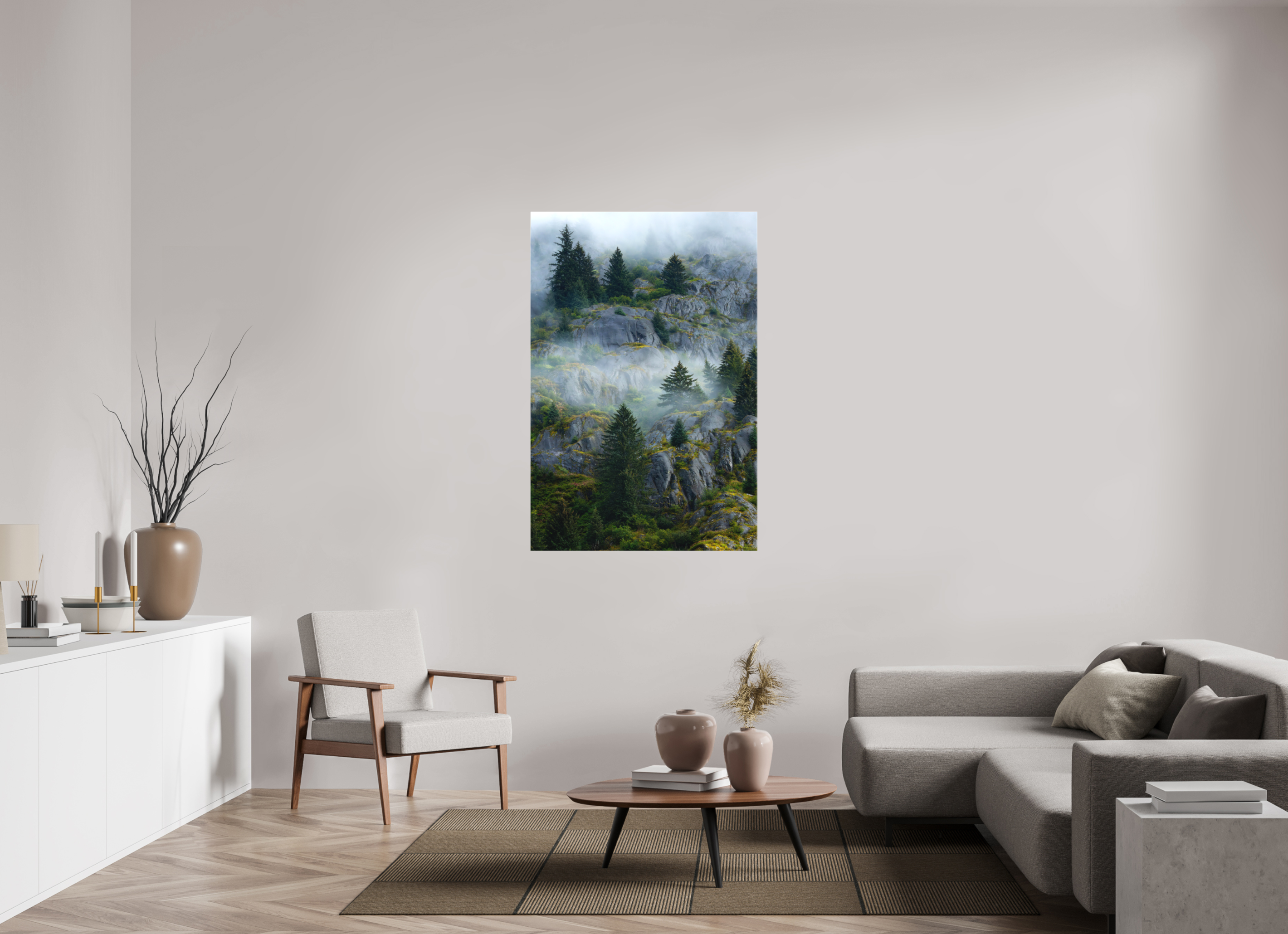 36 x 54″, Canvas Cloud forest