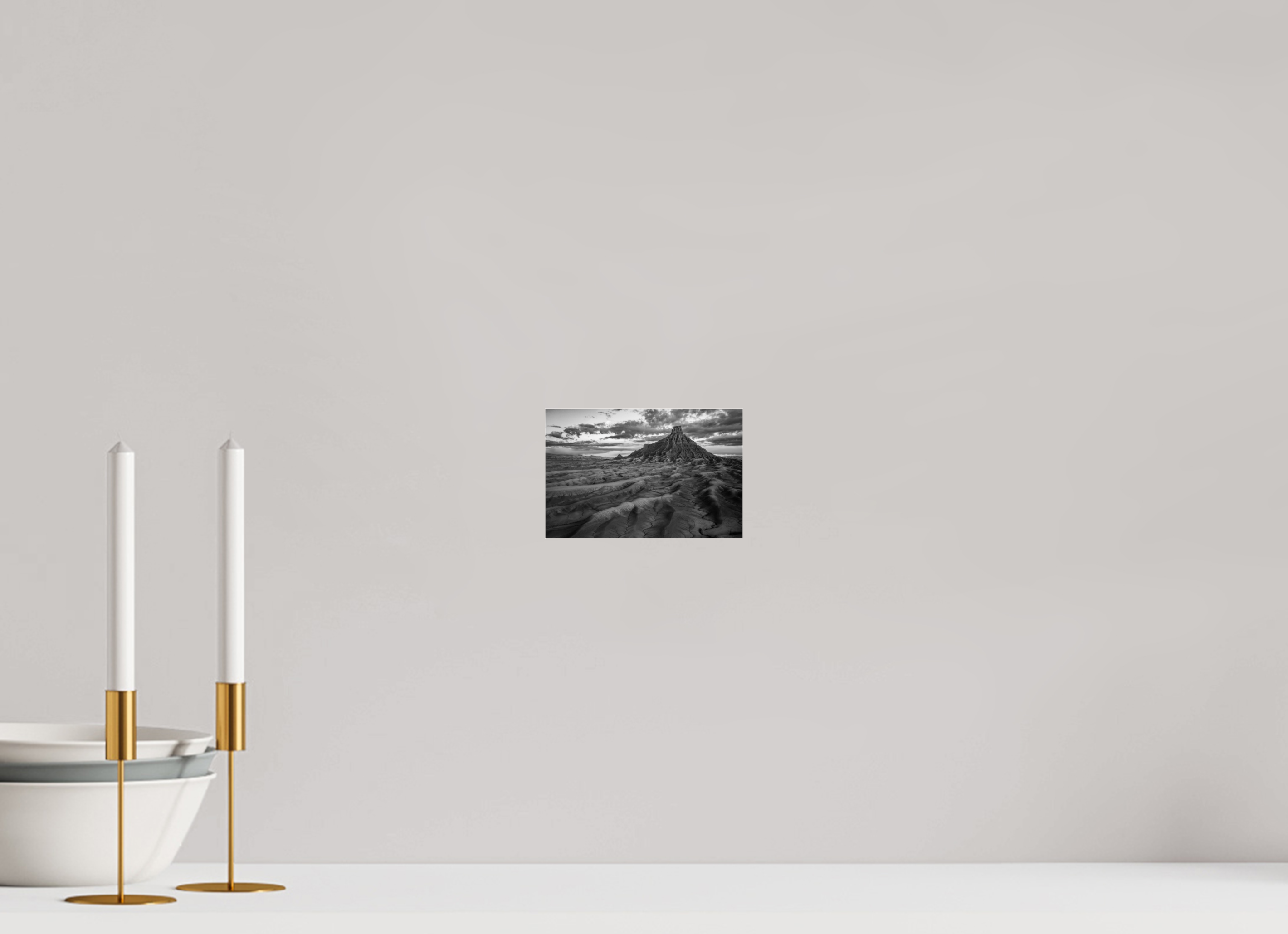 6.1 x 4″, acrylic FACTORY BUTTE AT DAWN