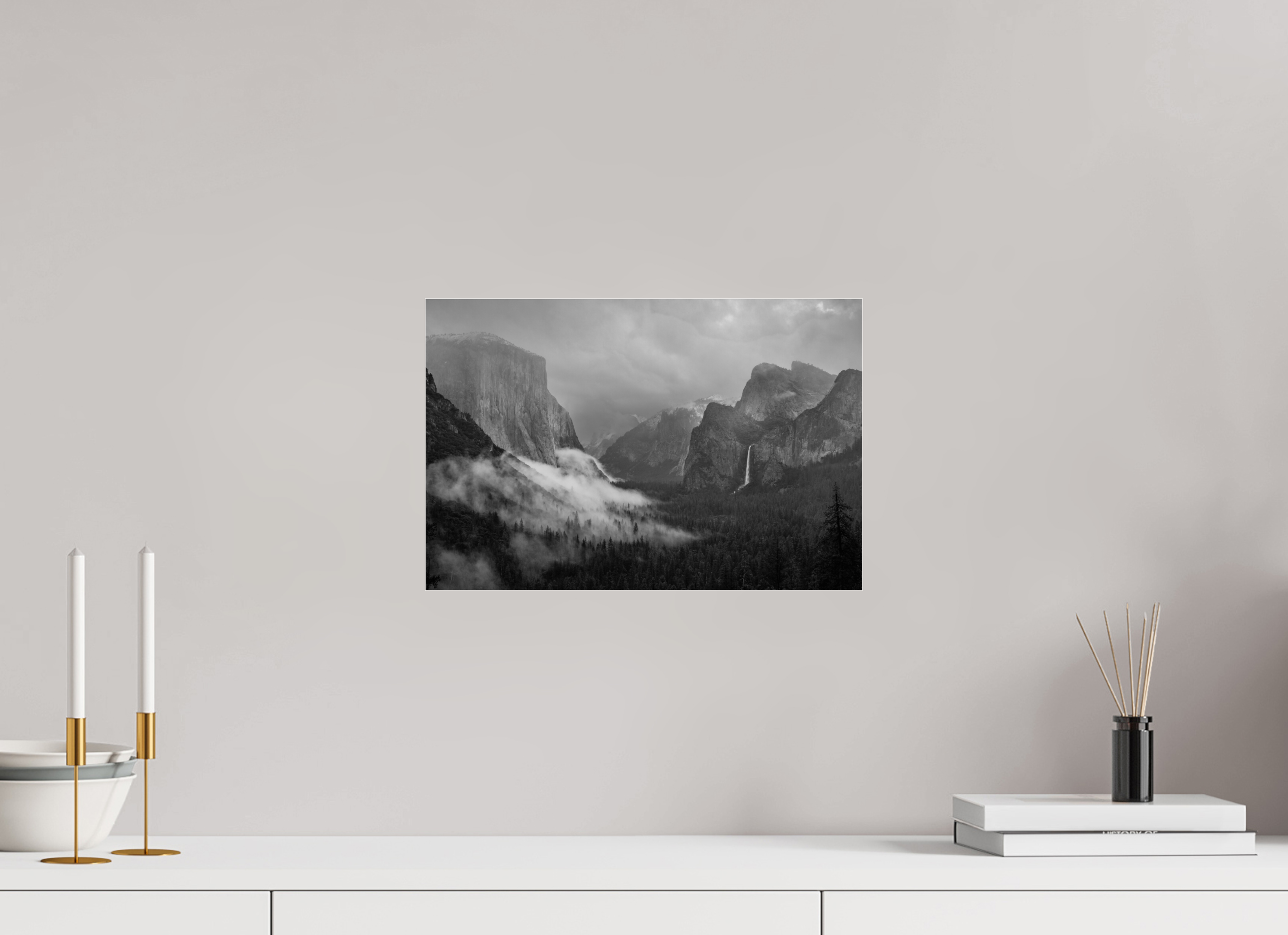 15 x 10″, acrylic Morning Mist, Yosemite Valley