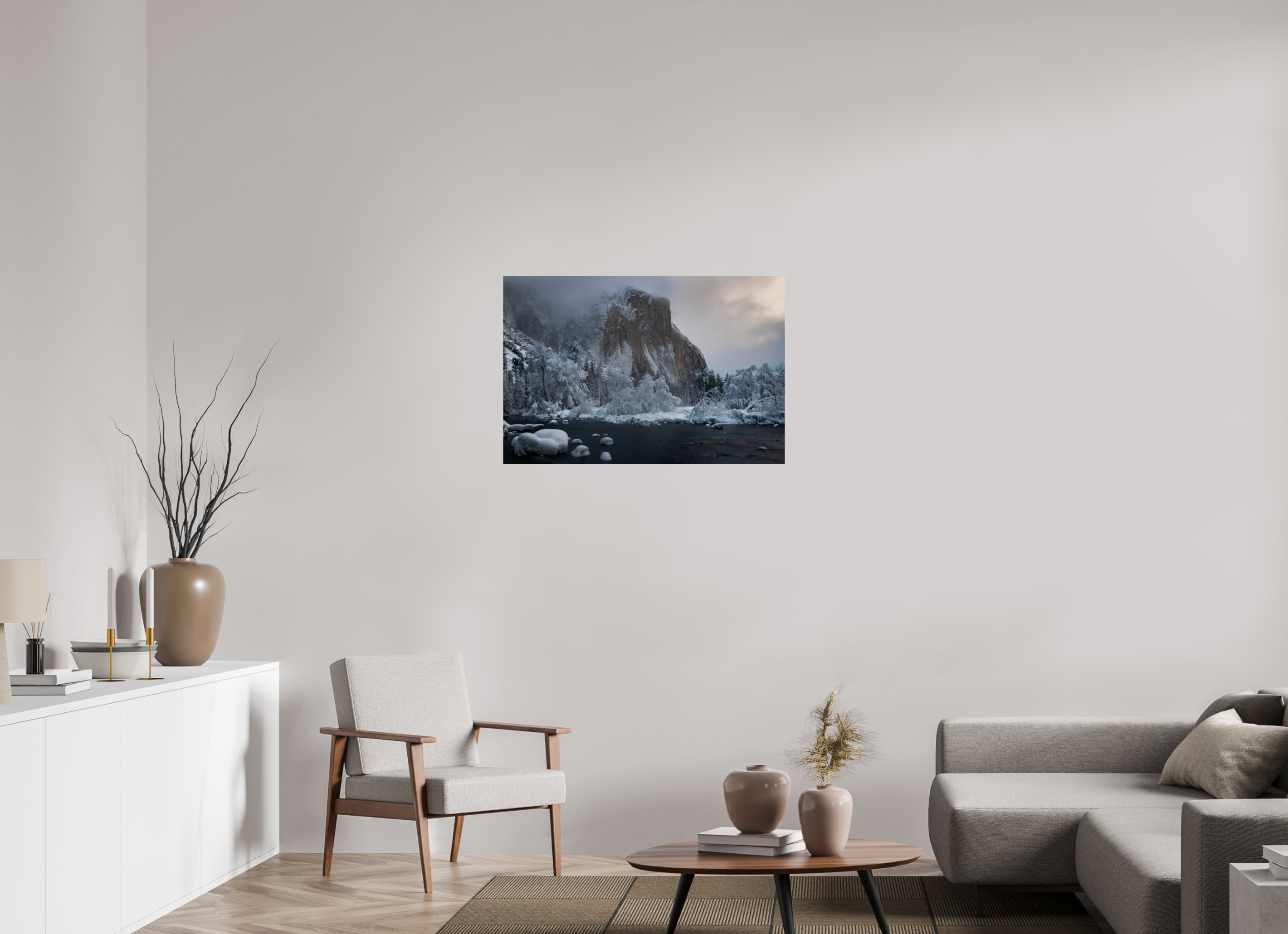 36 x 24″, Fine Art prints El Capitan in Ice and Shadow