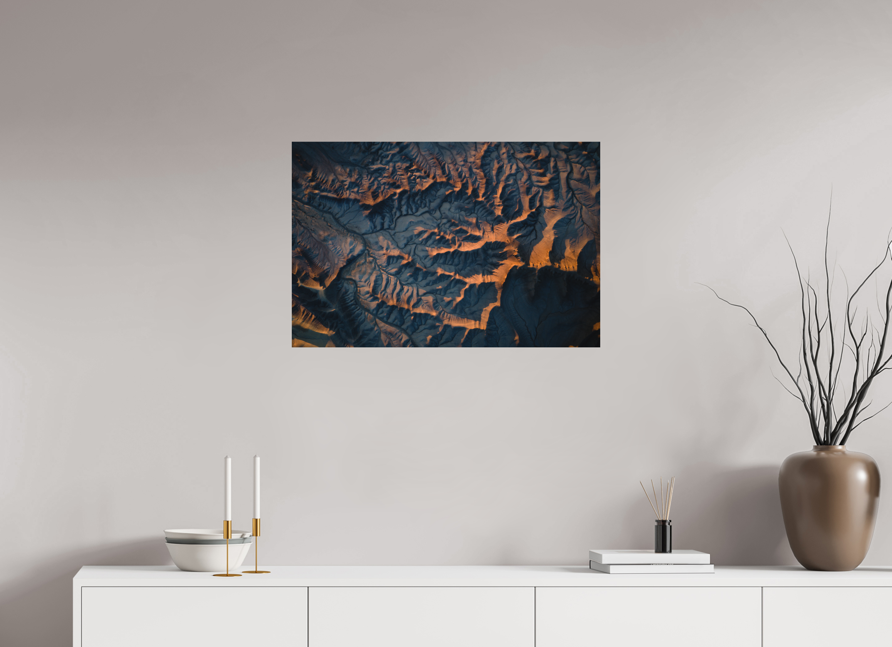 30 x 20″, Metal LIGHT & SHADOW