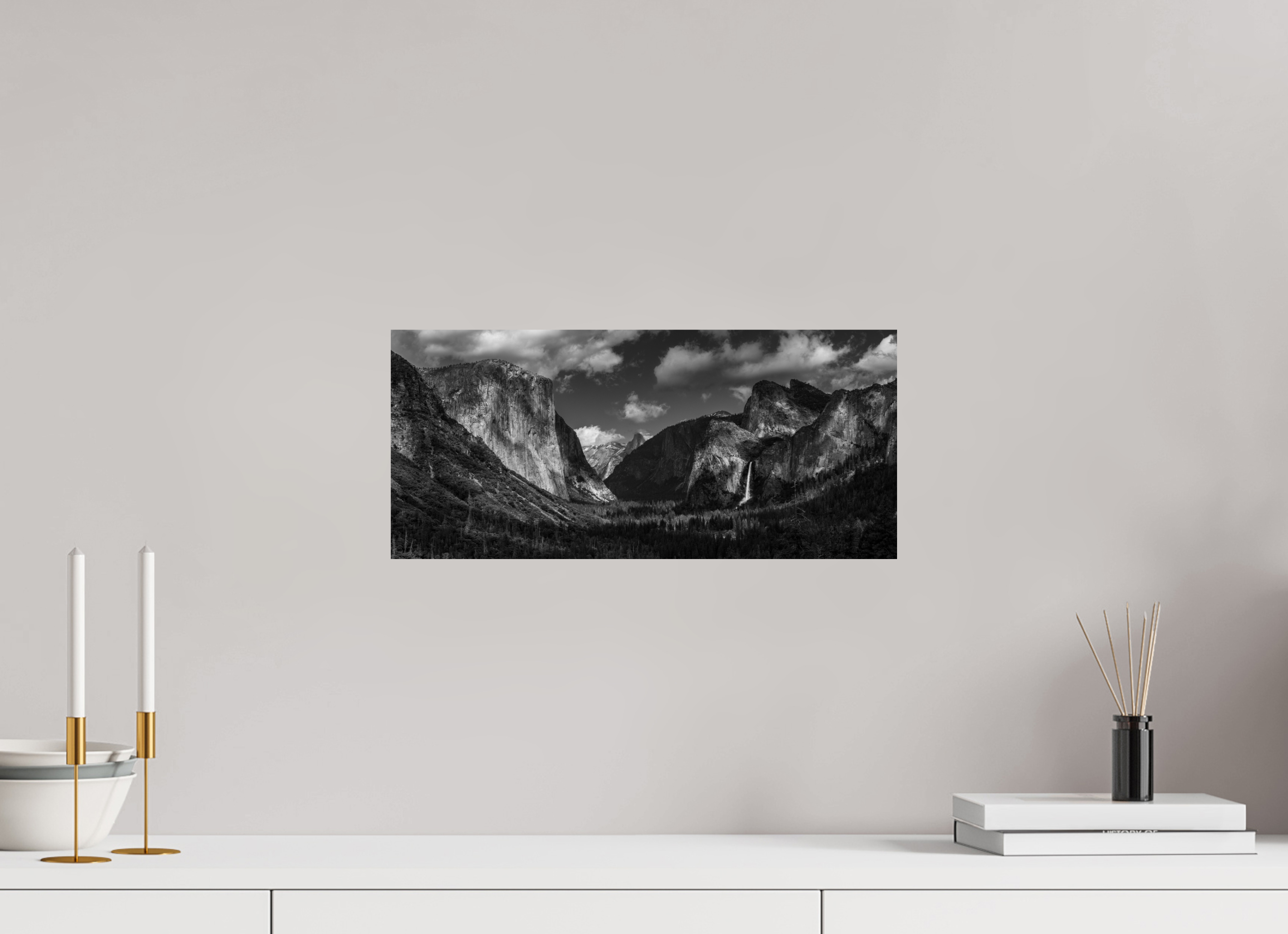 17.6 x 8″, Fine Art prints tunnel view, silver