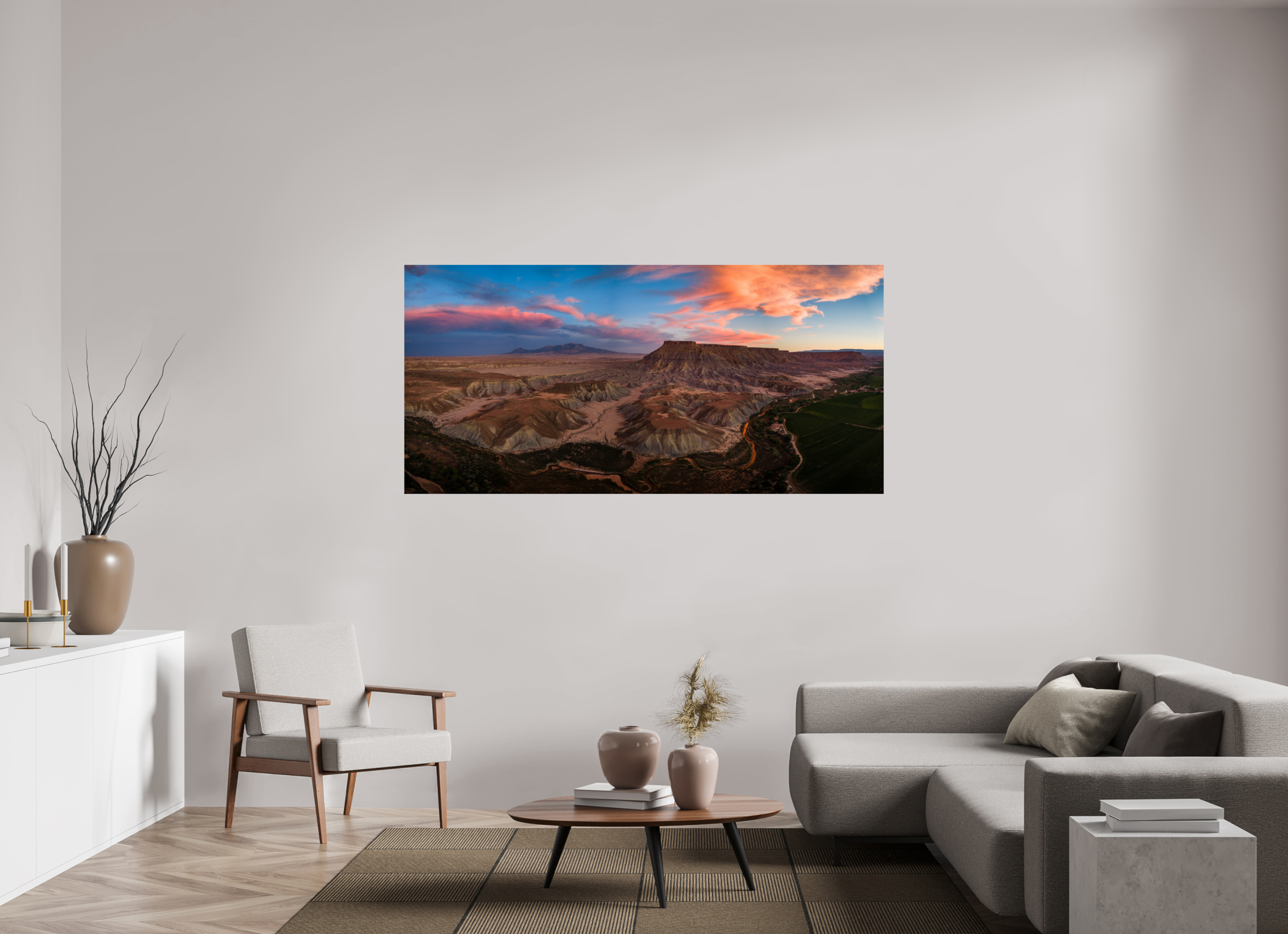 75.3 x 36″, Fine Art prints Last Light of the Badlands