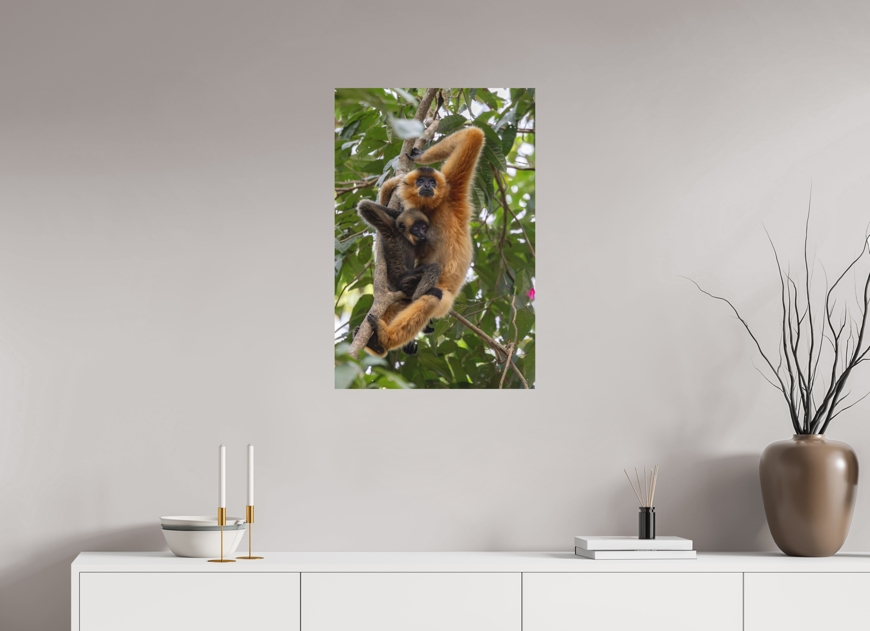 20 x 30″, Metal Holding On