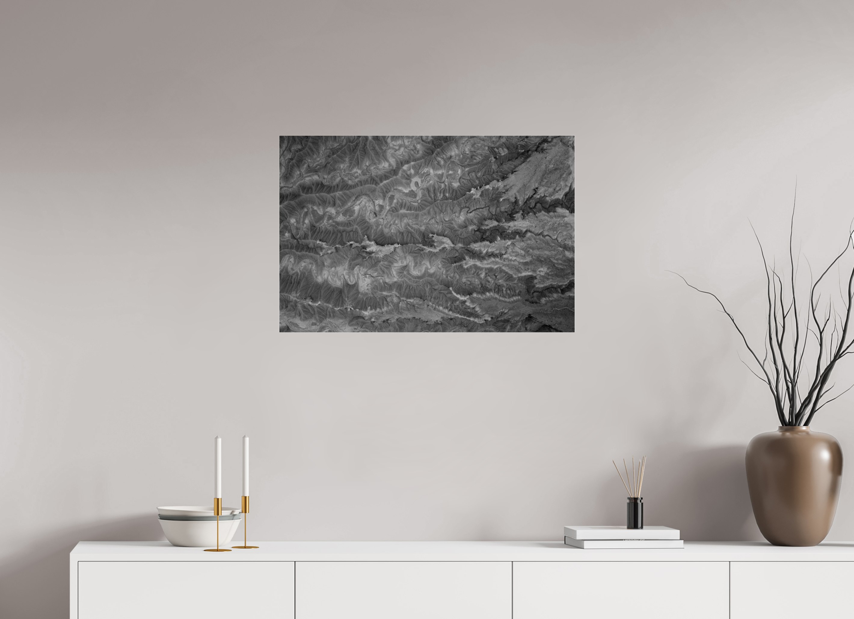 30 x 20″, acrylic ERODED EARTH