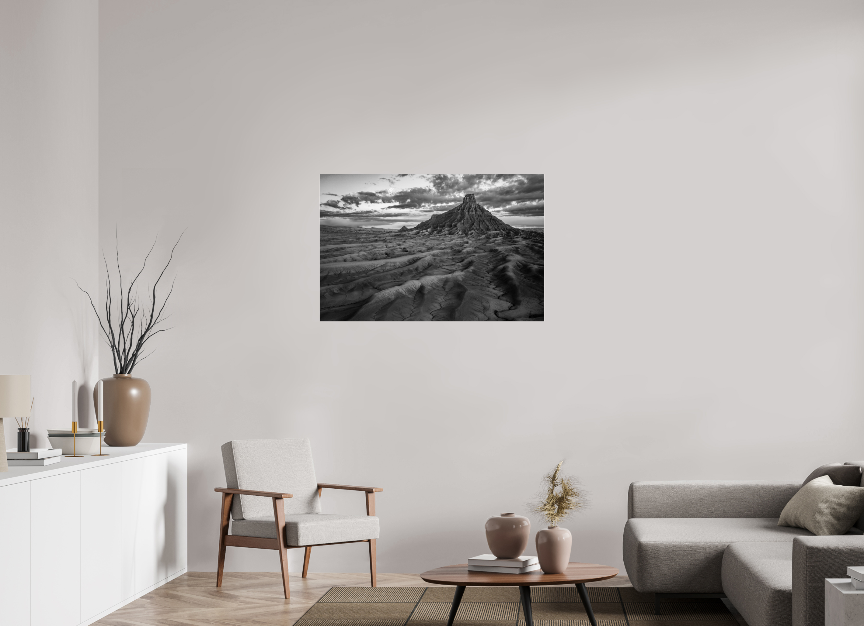42.6 x 28″, acrylic FACTORY BUTTE AT DAWN