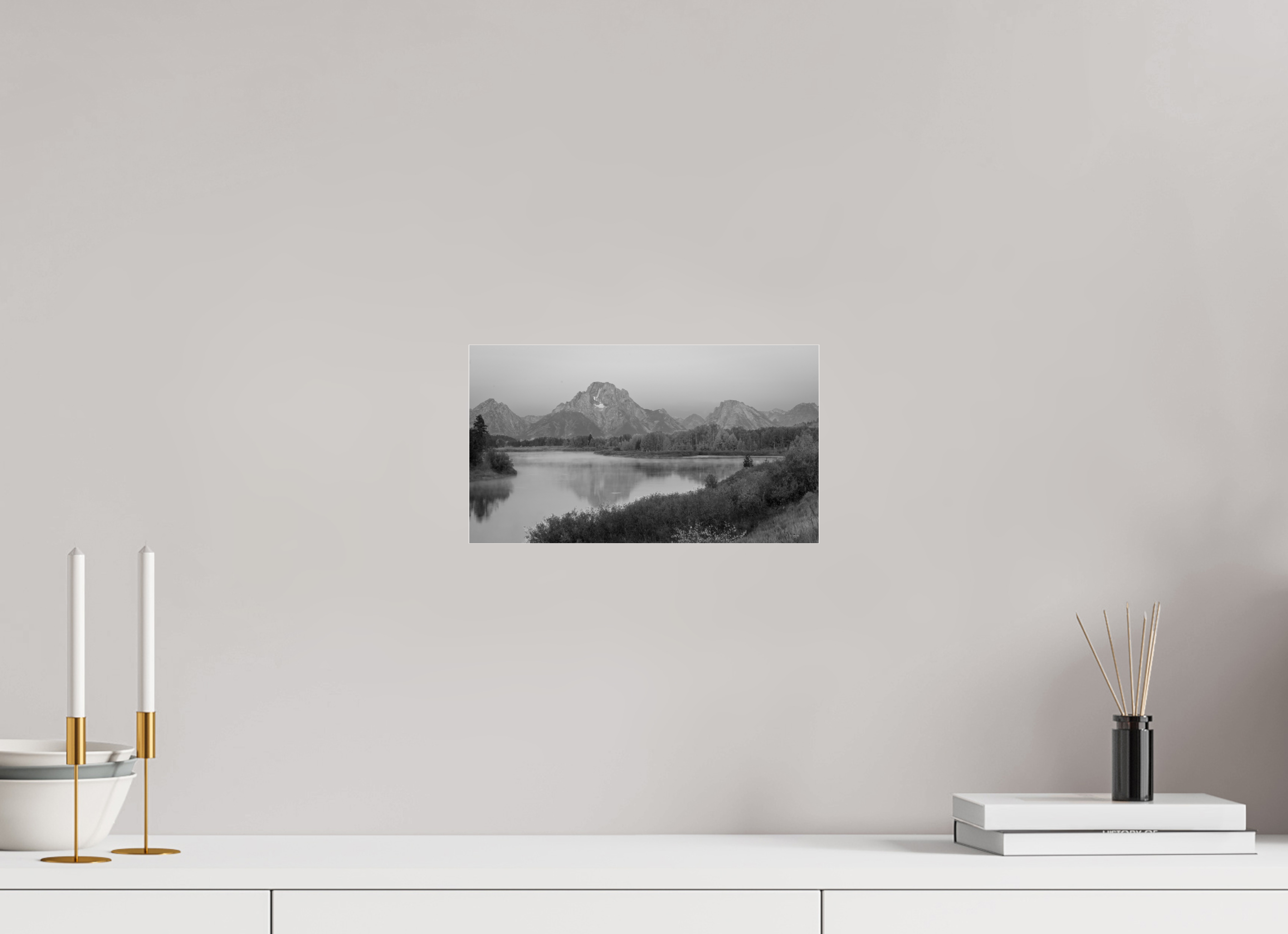 12 x 6.8″, acrylic TETON REFLECTION