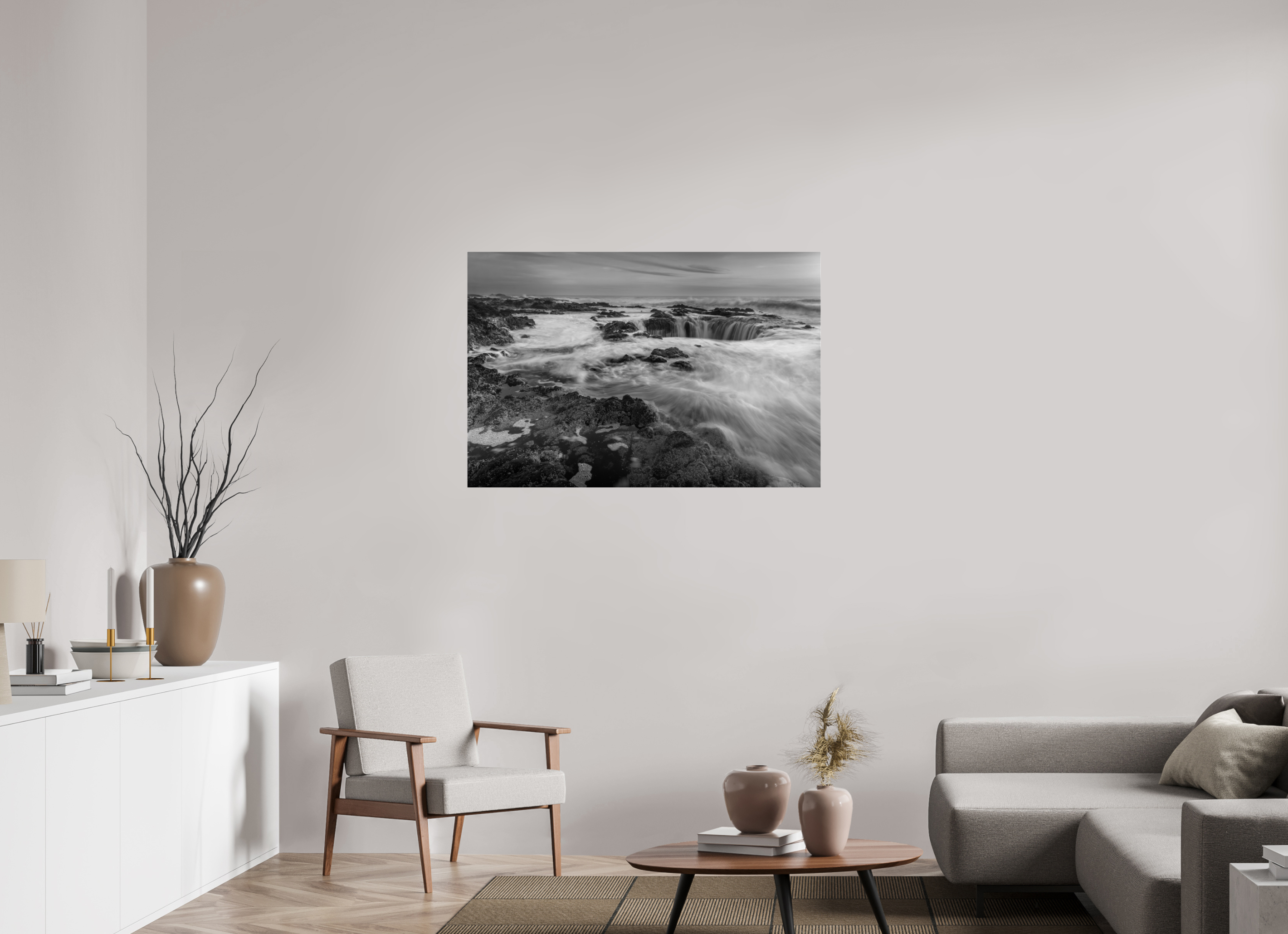45 x 30″, acrylic Thor's Well