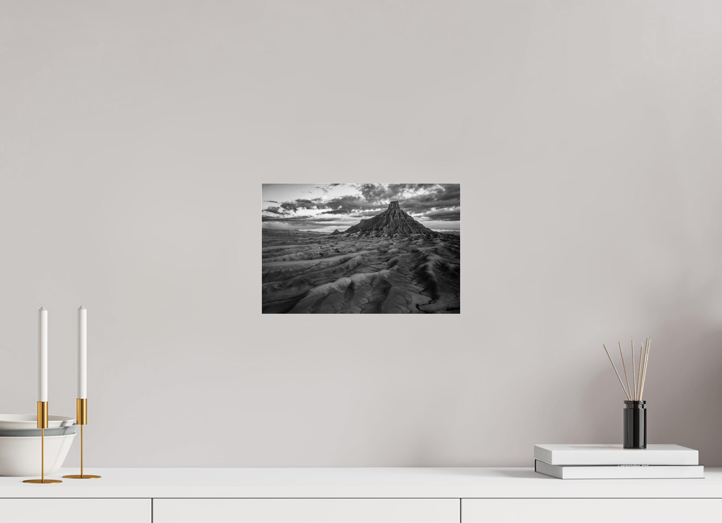 12.2 x 8″, acrylic FACTORY BUTTE AT DAWN