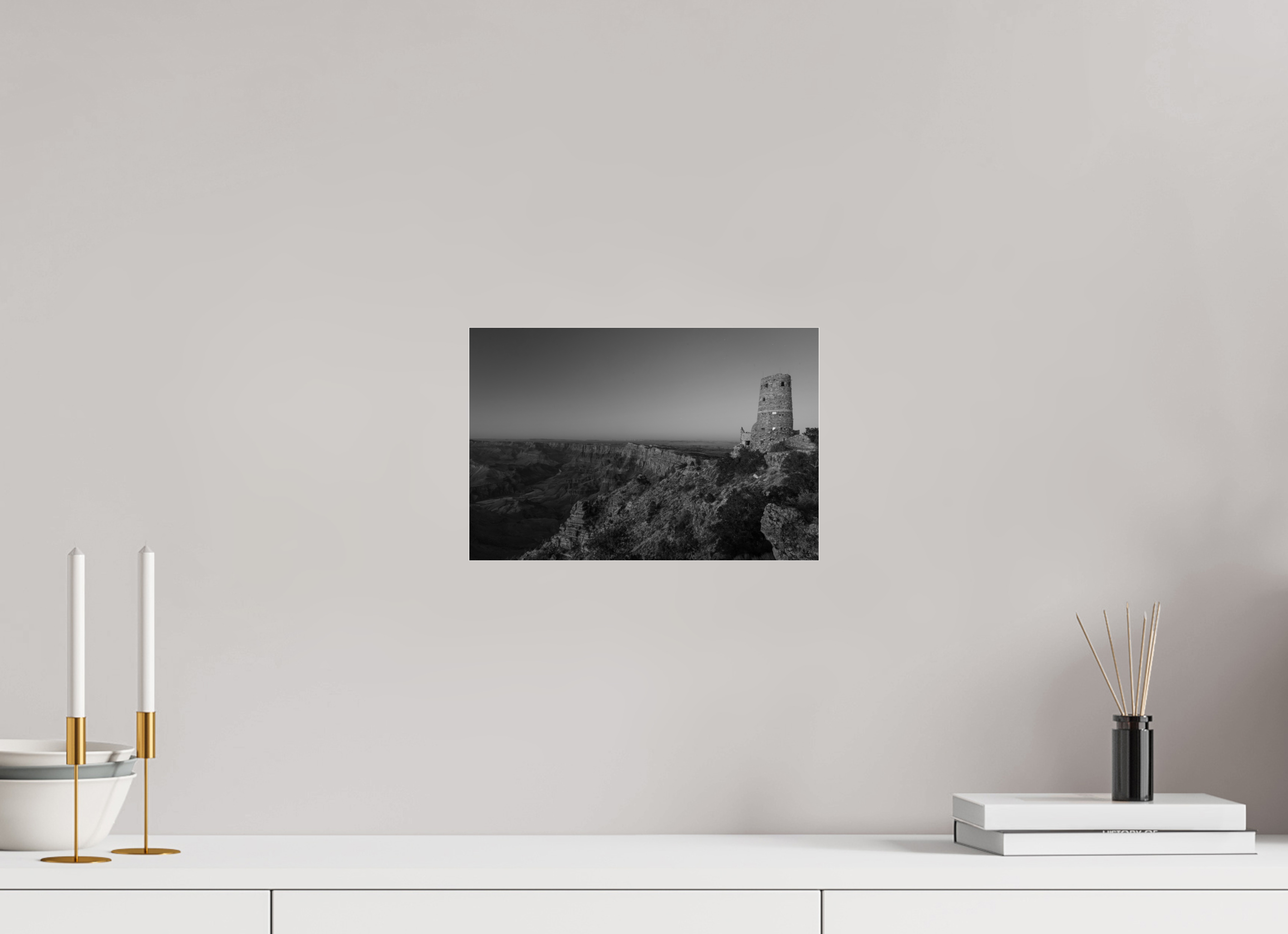 12 x 8″, acrylic Desert View Watchtower at Twilight – Grand Canyon Fine Art Print