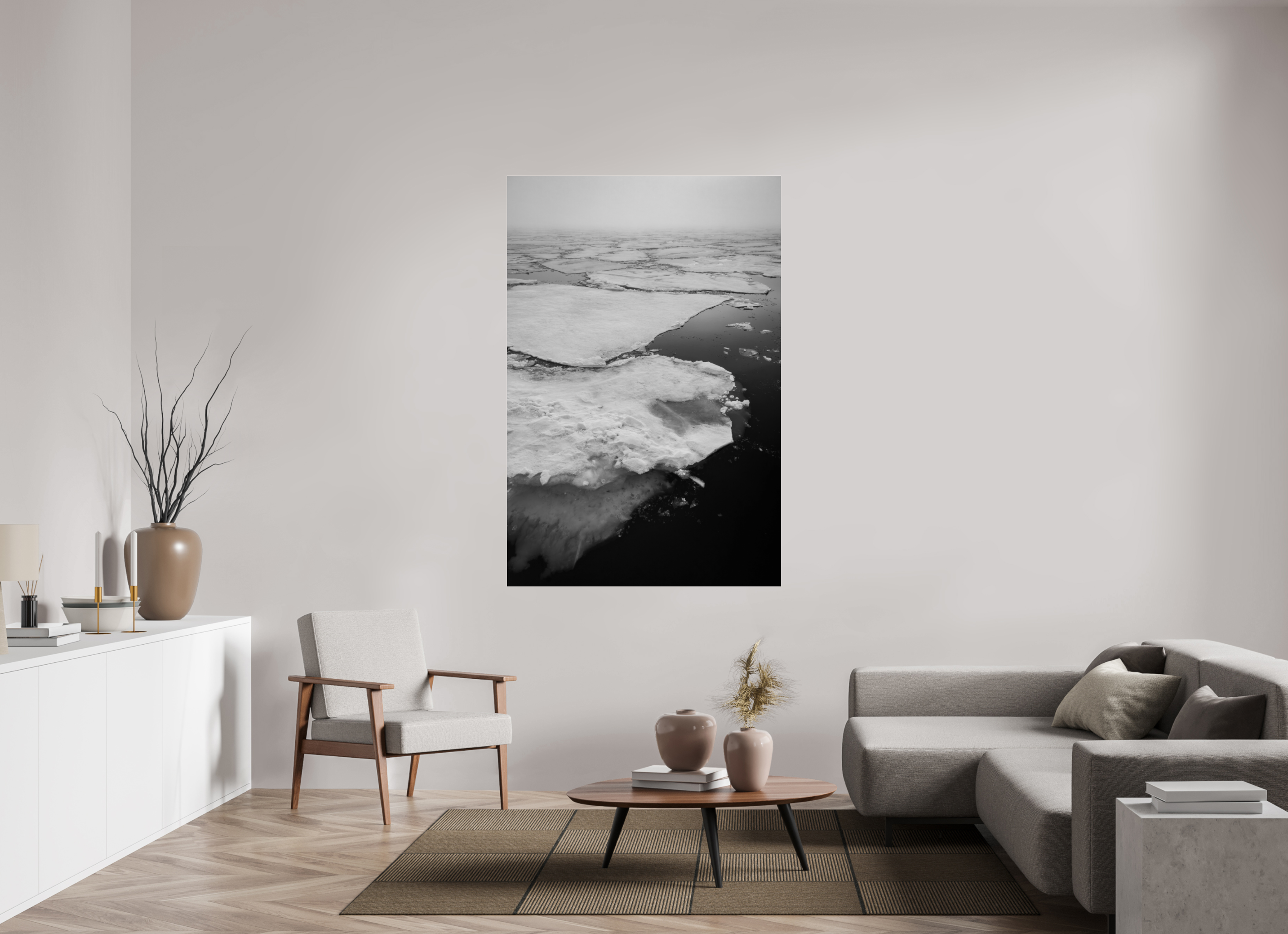 44 x 66″, acrylic ARCTIC DRIFT