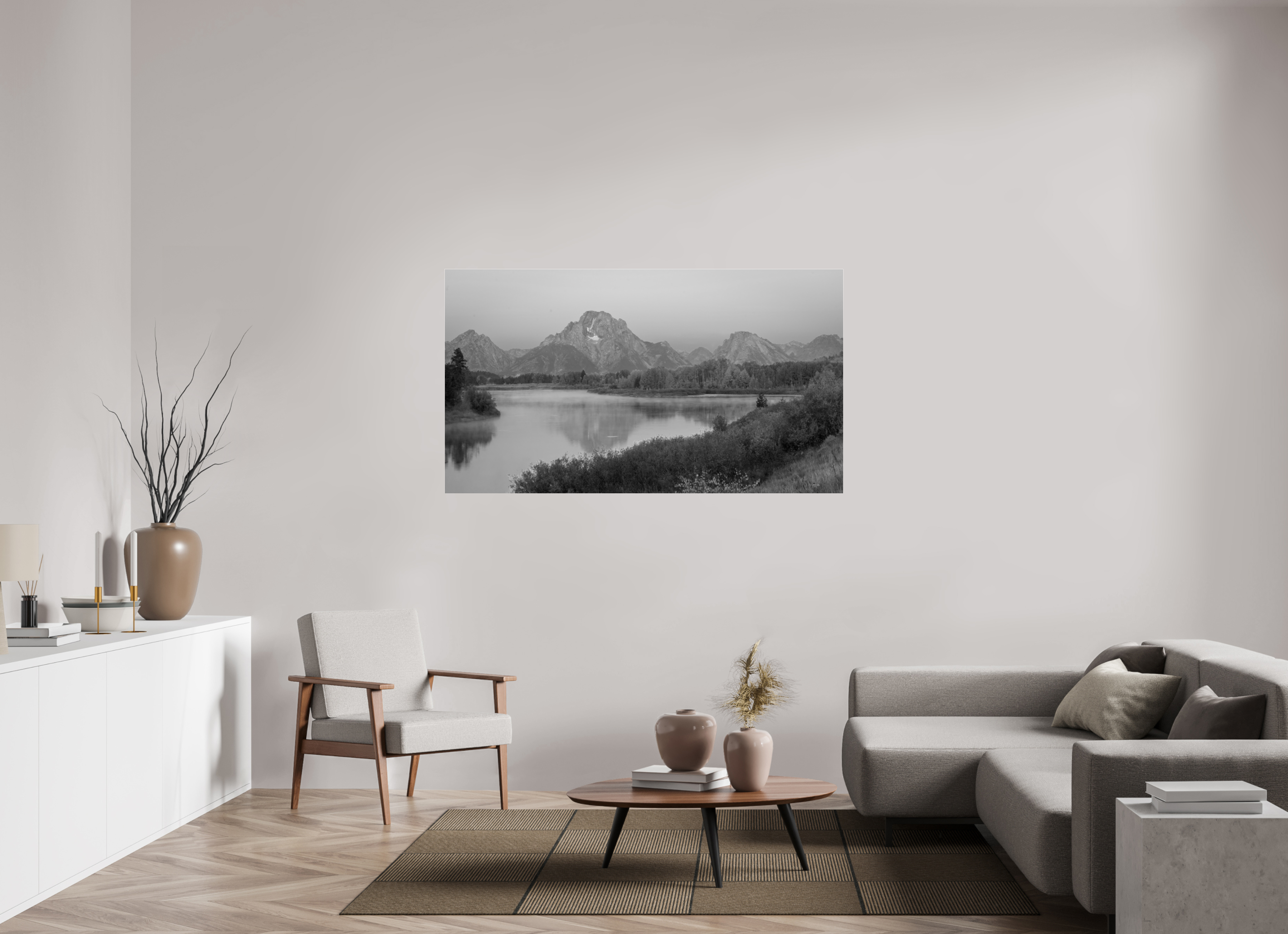 64 x 36″, acrylic TETON REFLECTION