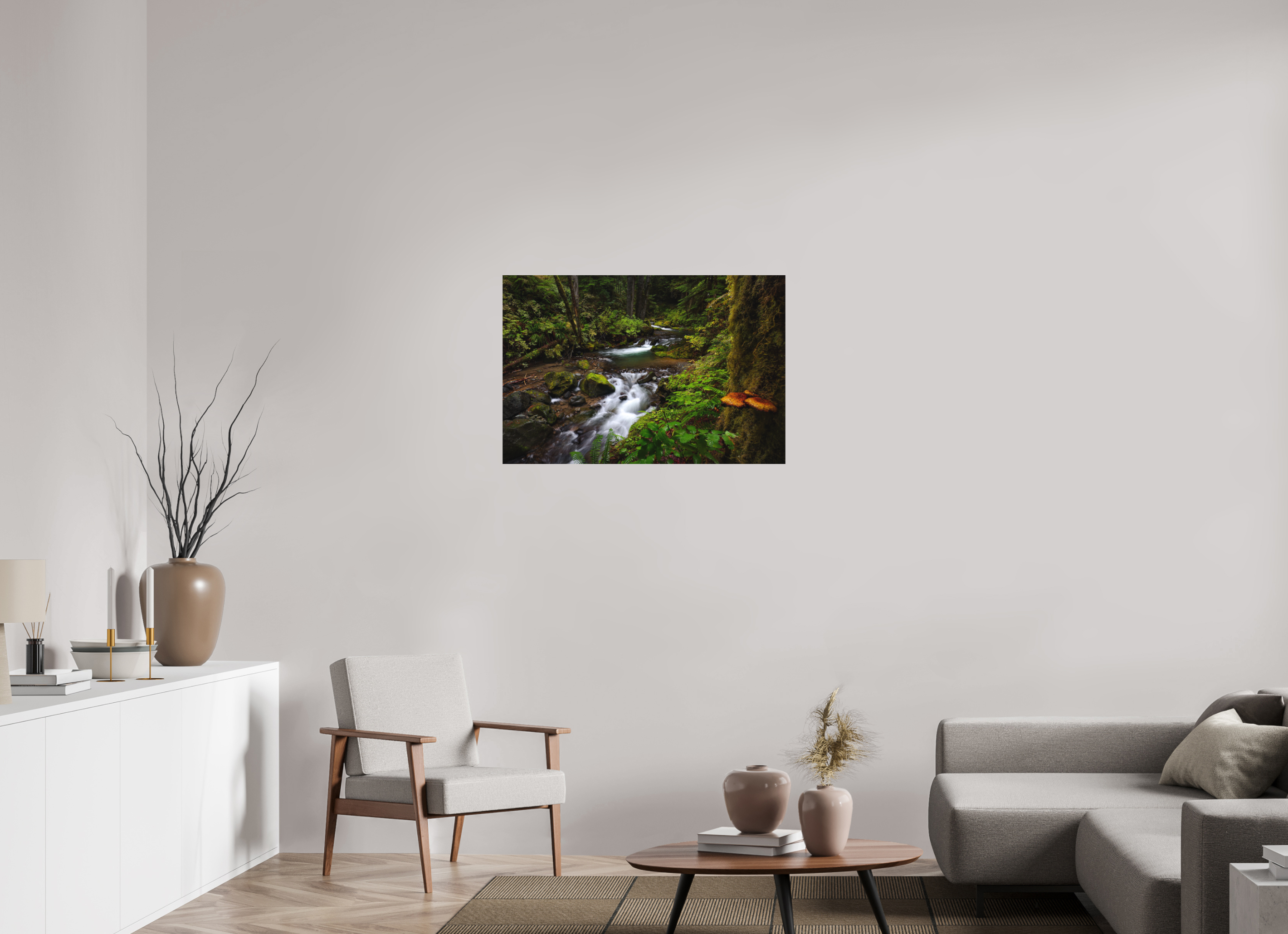 36 x 24″, Metal Forest Falls