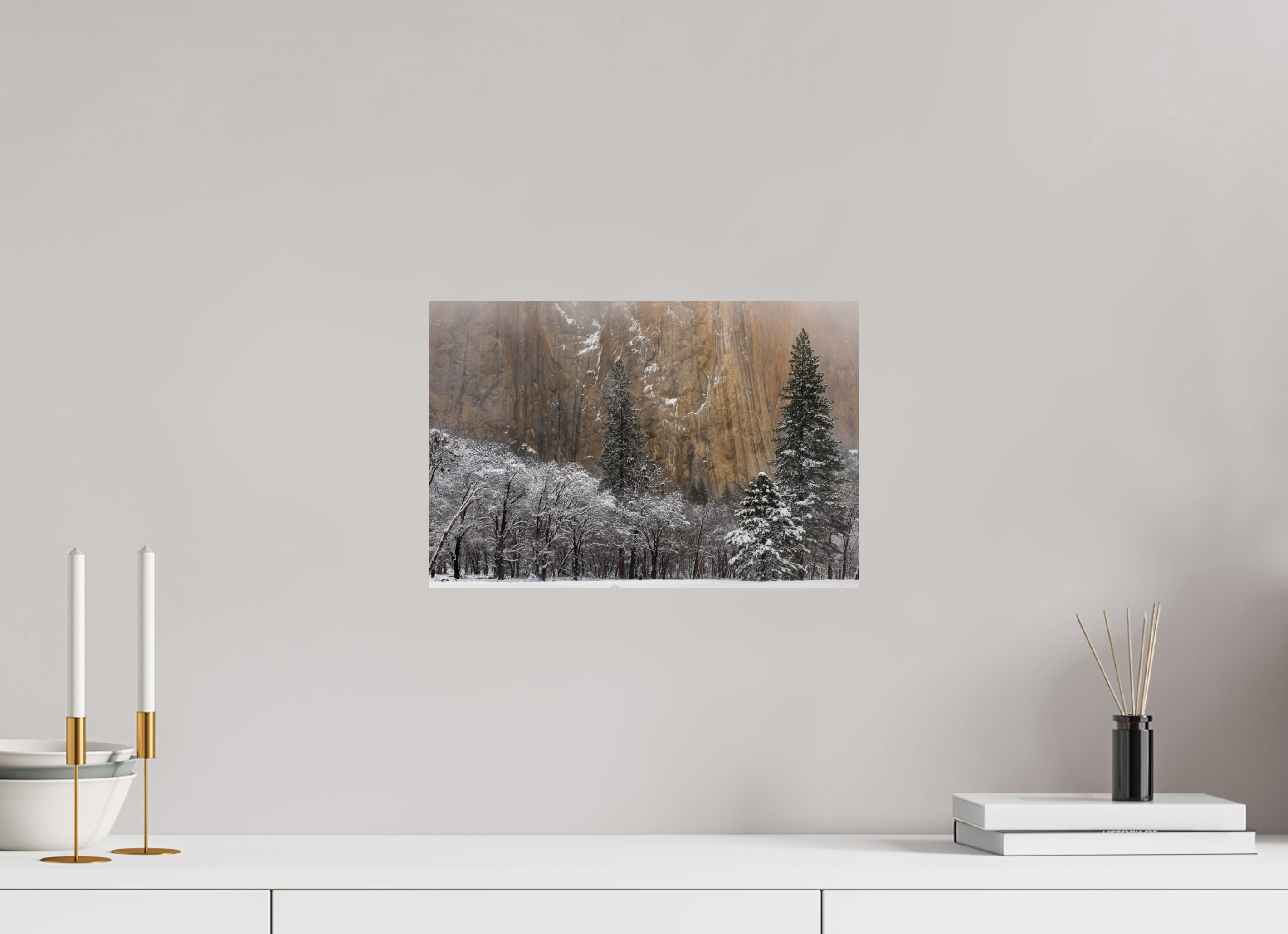15 x 10″, Fine Art prints El Capitan in Winter, Close