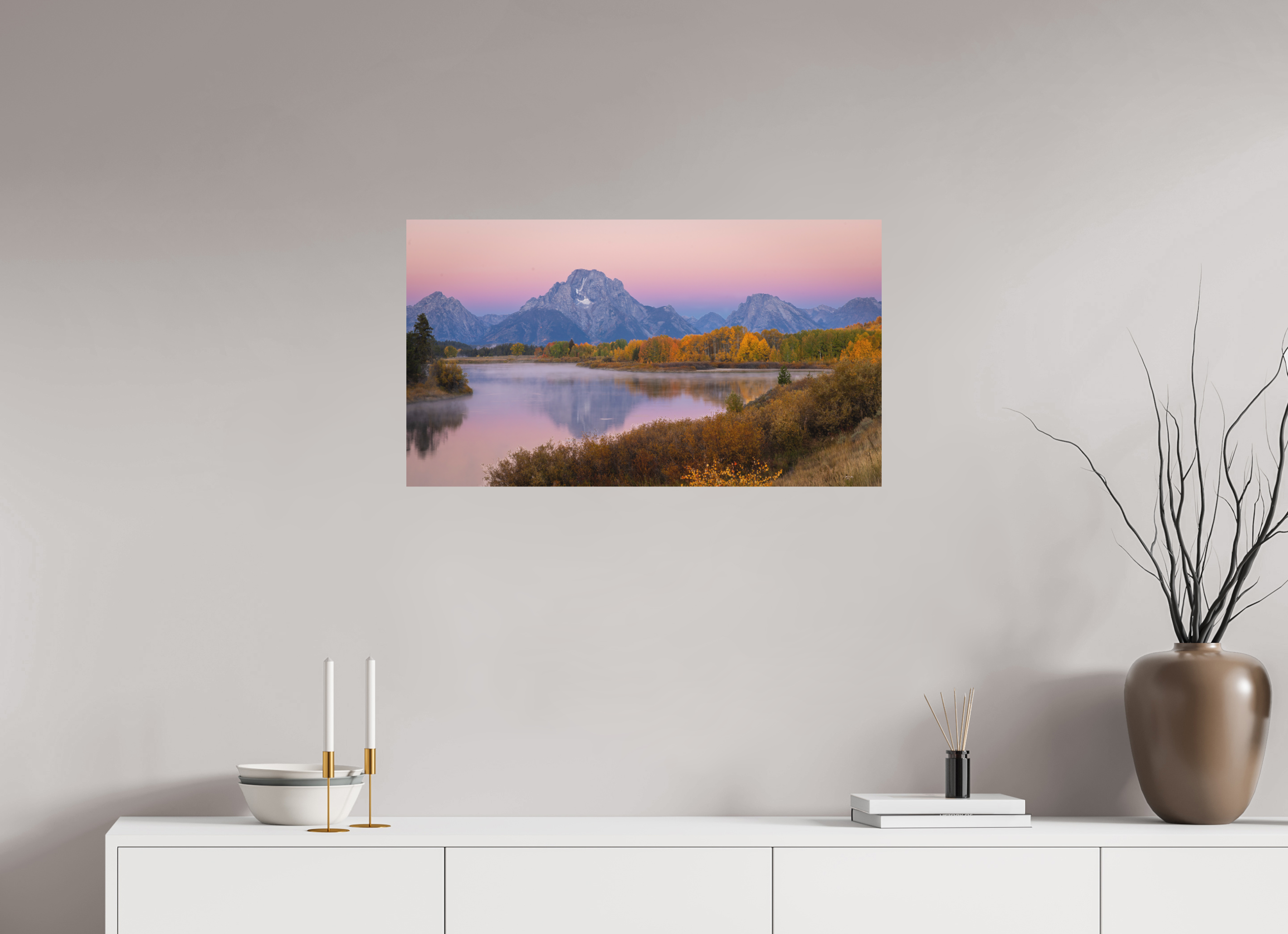 32 x 18″, Metal TETON REFLECTION