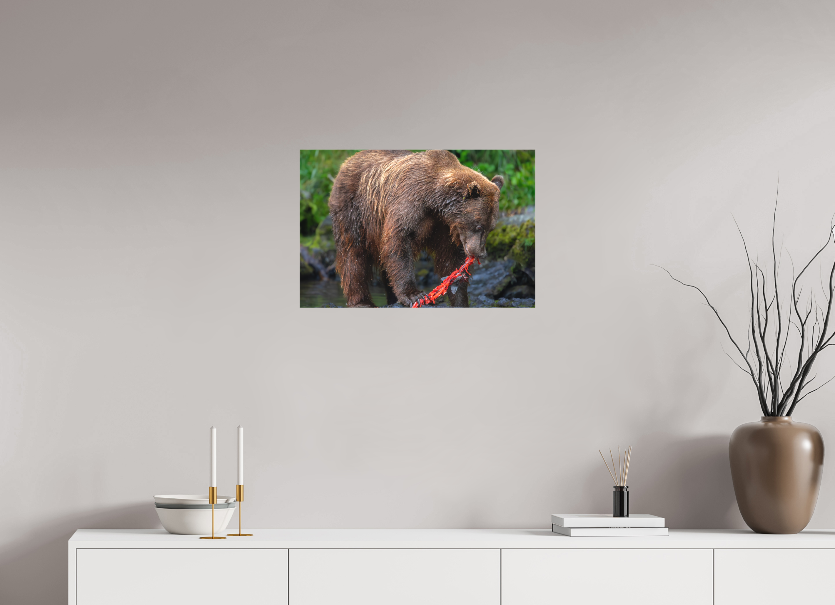 24 x 16″, Canvas First Light Salmon
