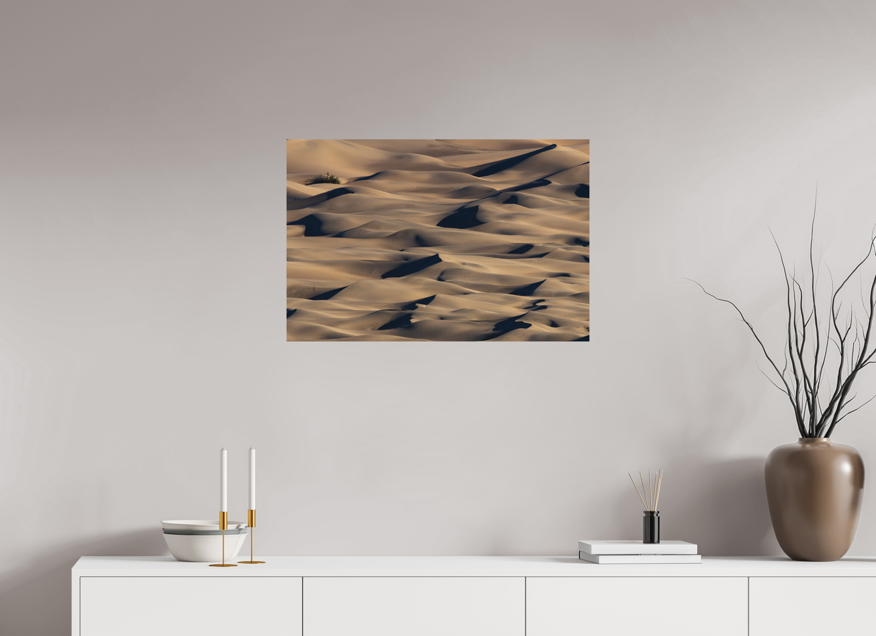 30 x 20″, Metal DUNE CURVES