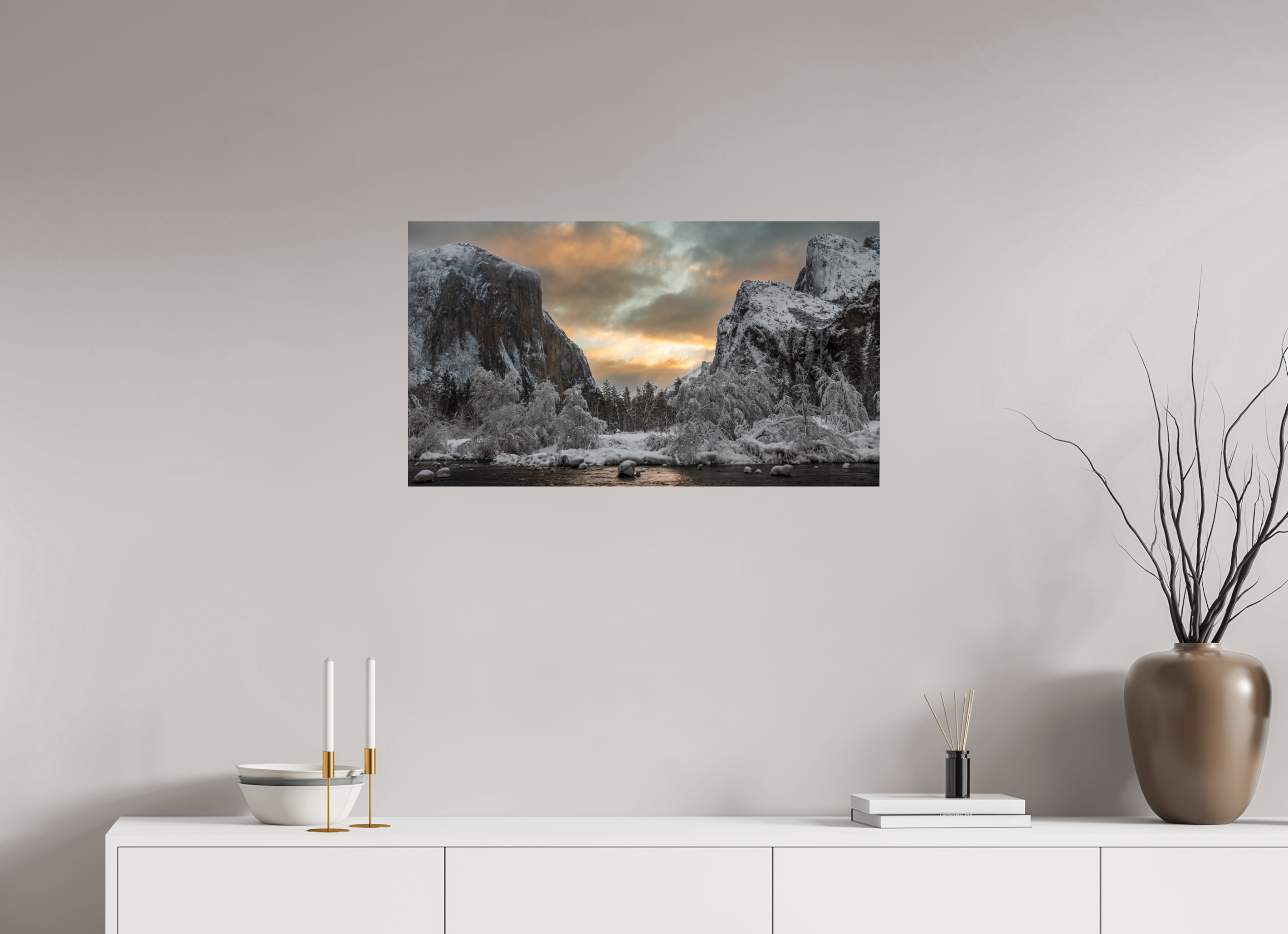 32 x 18″, Fine Art prints Tunnel View After the Storm
