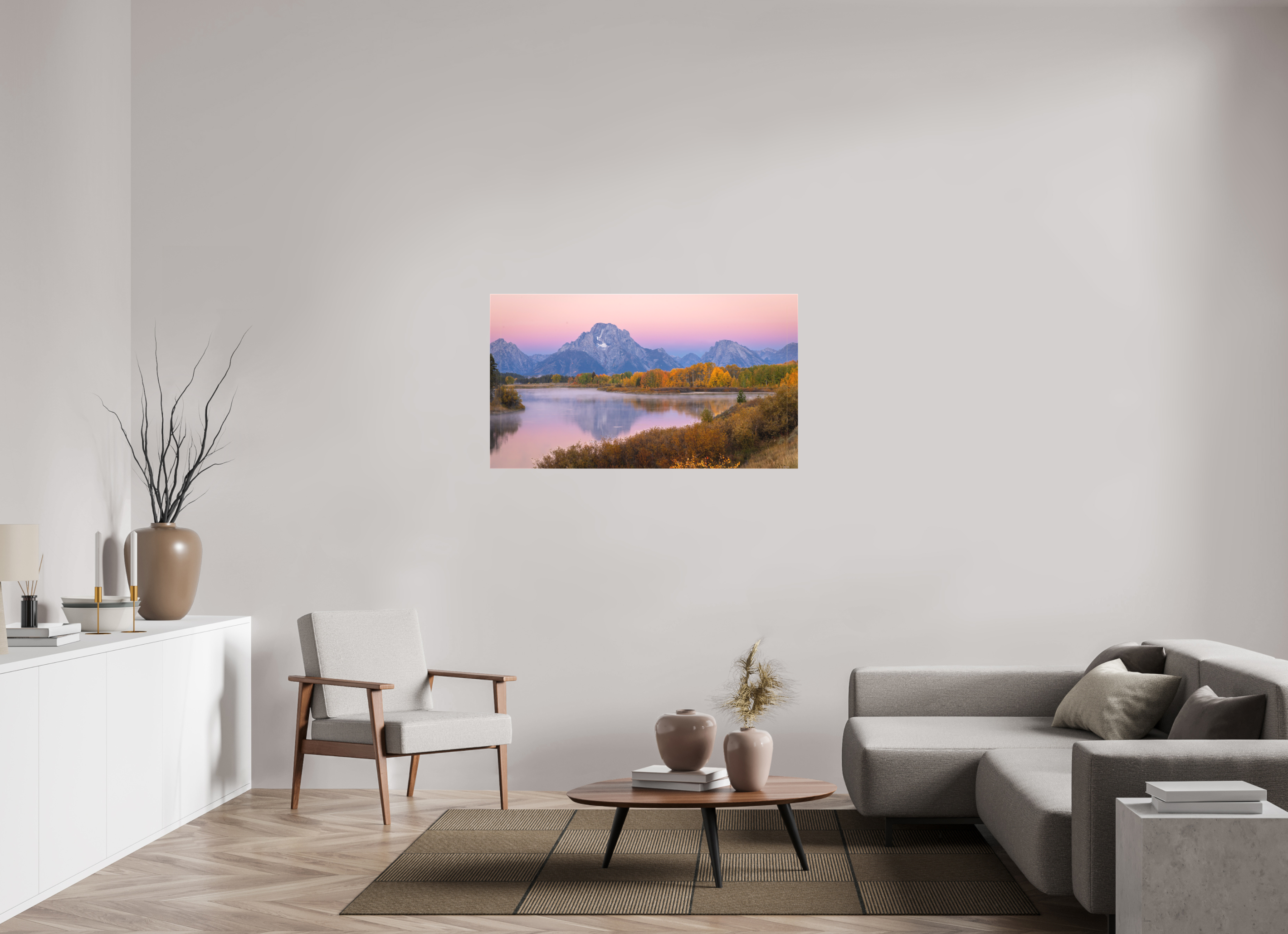 49 x 27.6″, Canvas TETON REFLECTION