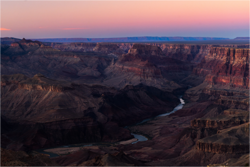 Main image Grand Canyon River View – Layered Rock Formations Fine Art Print
