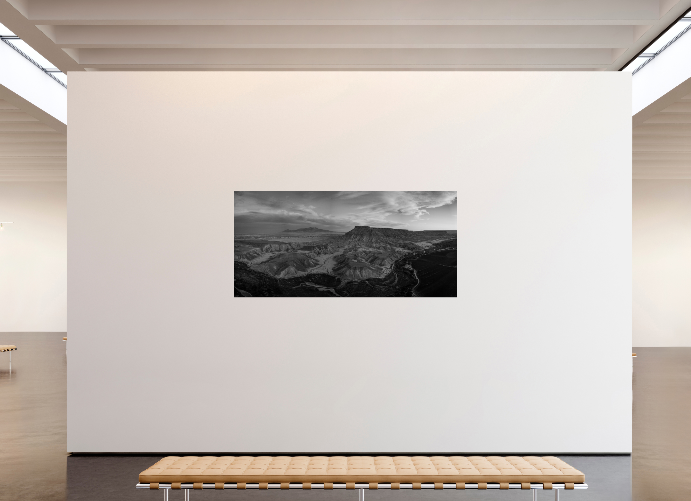 81.6 x 39″, acrylic Last Light of the Badlands