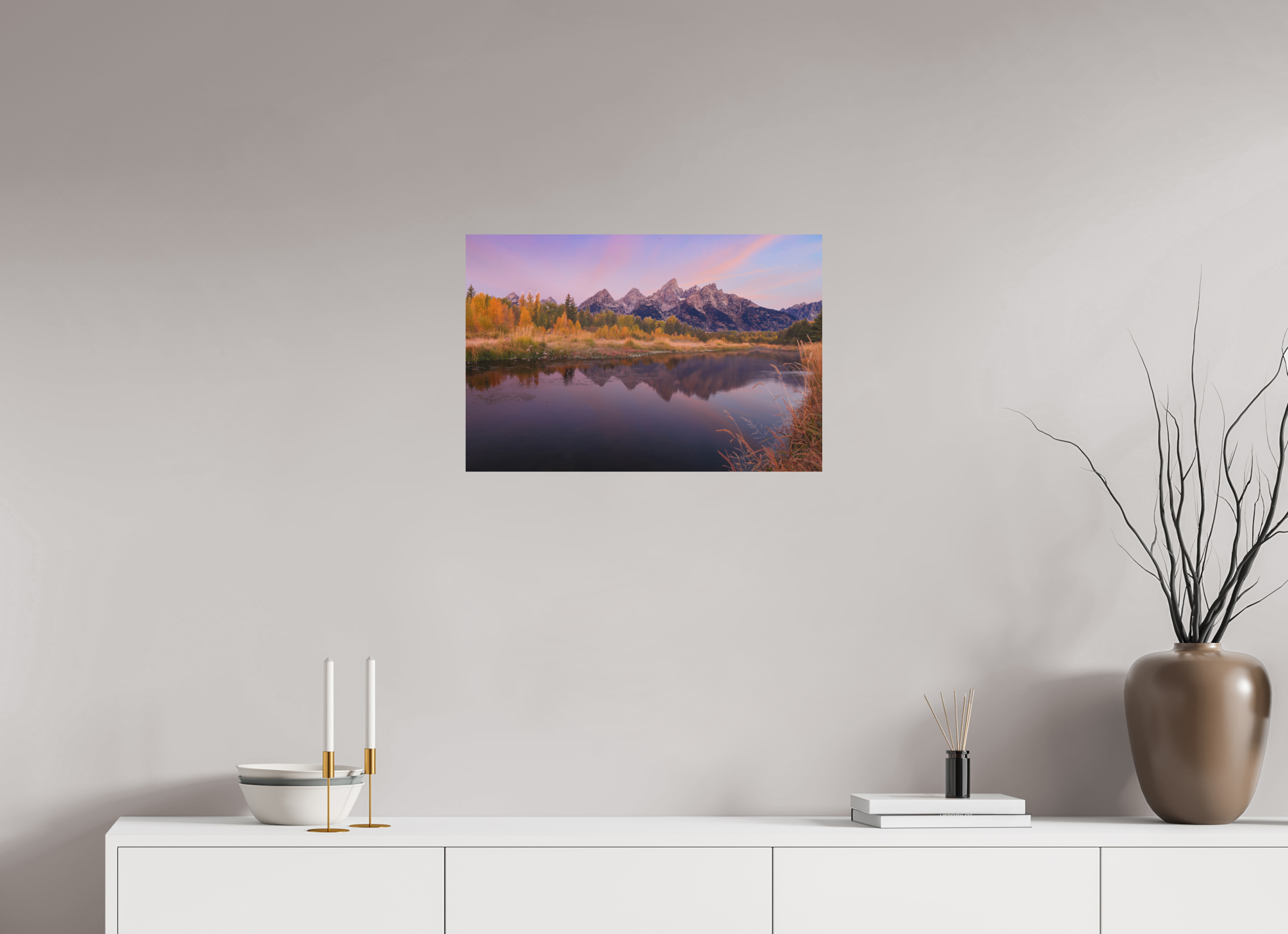 24 x 16″, Metal TETON SUNRISE
