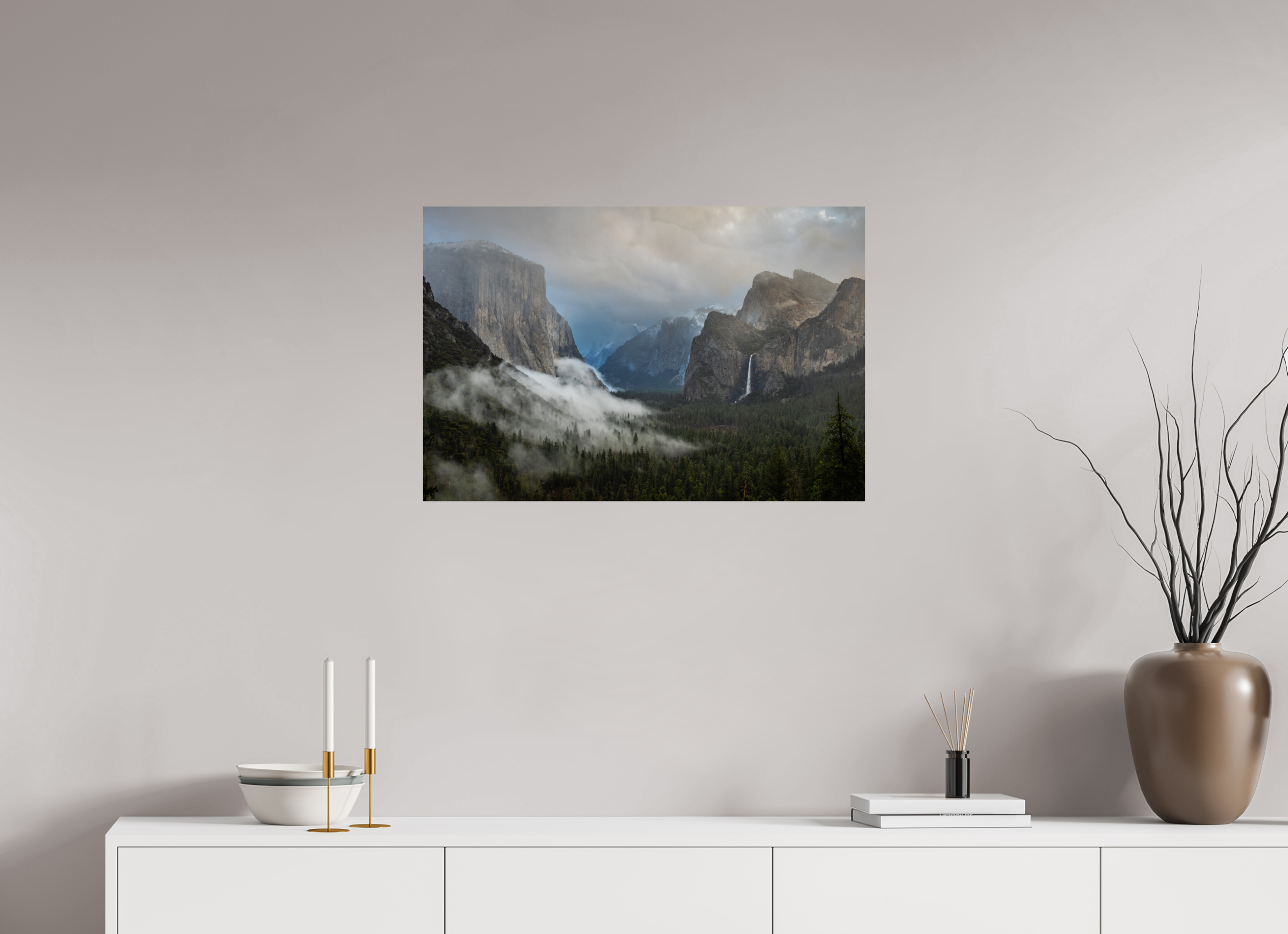 30 x 20″, Fine Art prints Morning Mist, Yosemite Valley