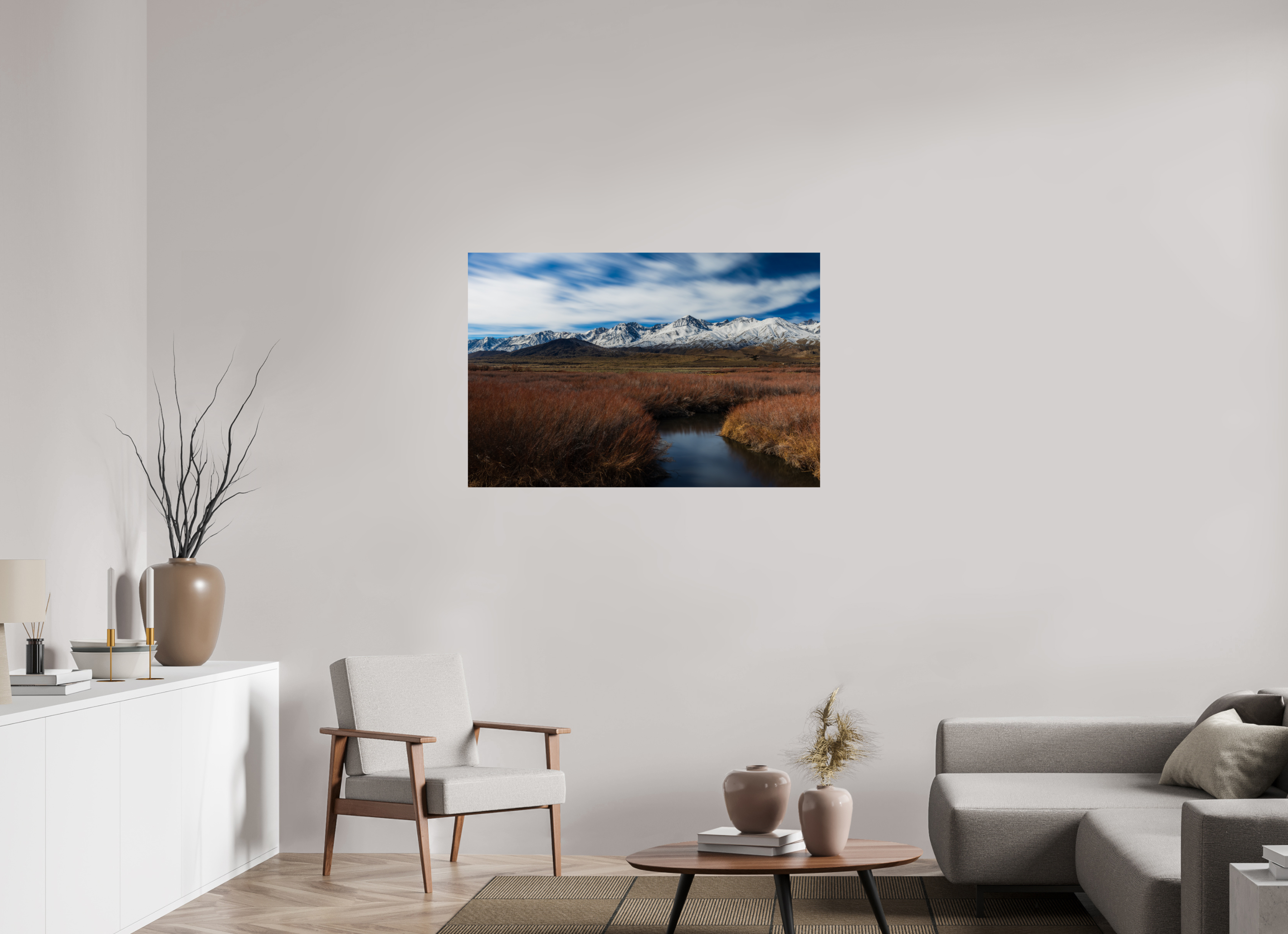 45 x 30″, Fine Art prints Eastern Sierra Autumn, Owens River