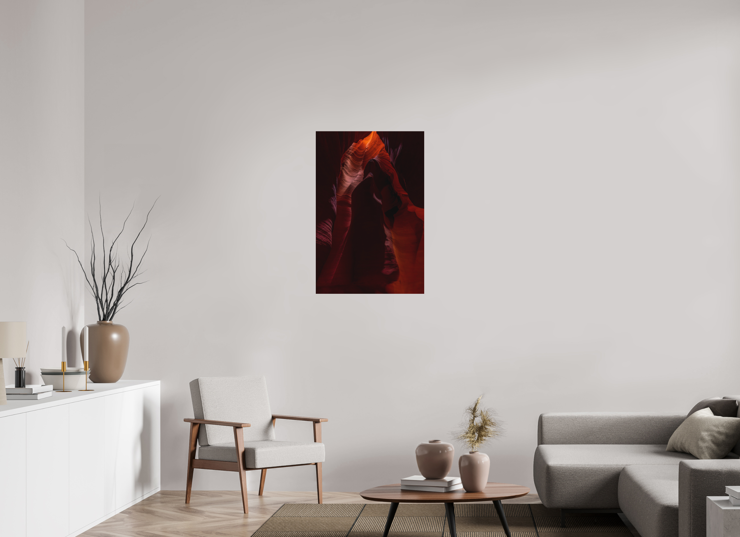 24 x 36″, Metal Slot Canyon Glow – Antelope Canyon Fine Art Photography Print