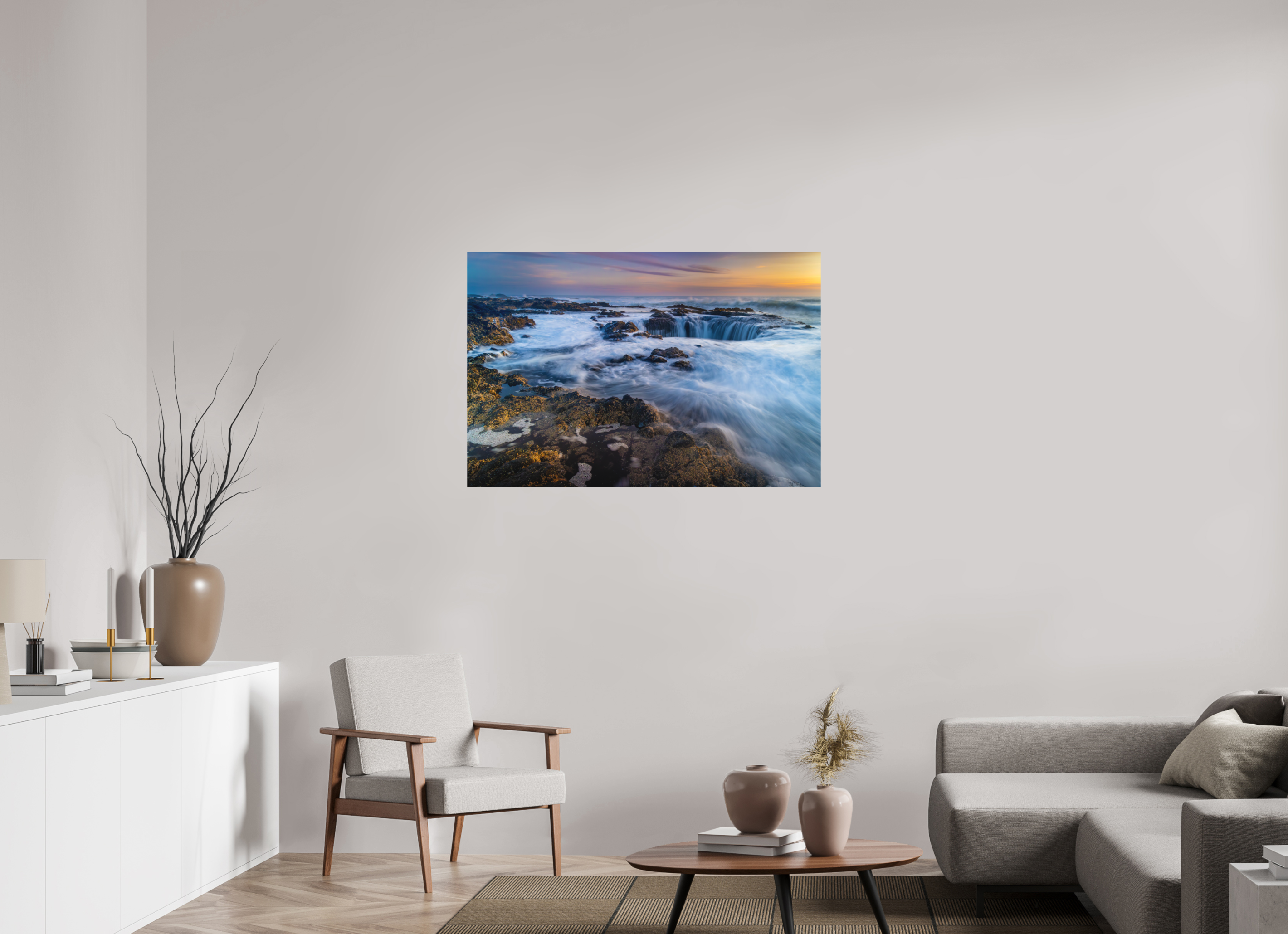 45 x 30″, Metal Thor's Well