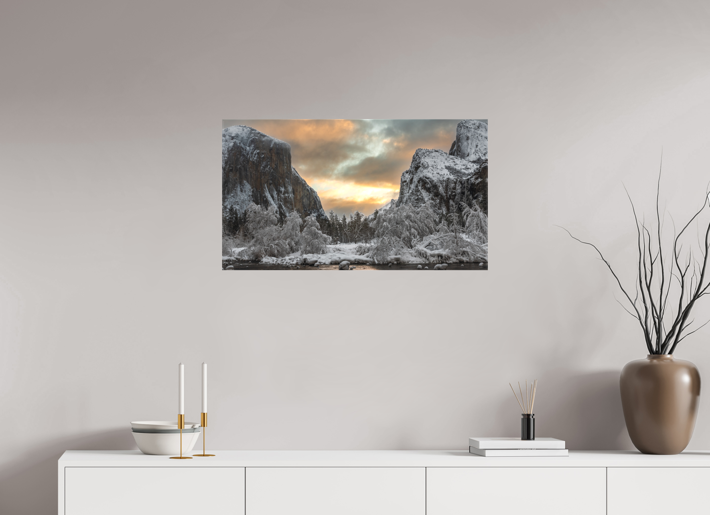 32 x 18″, Canvas Tunnel View After the Storm