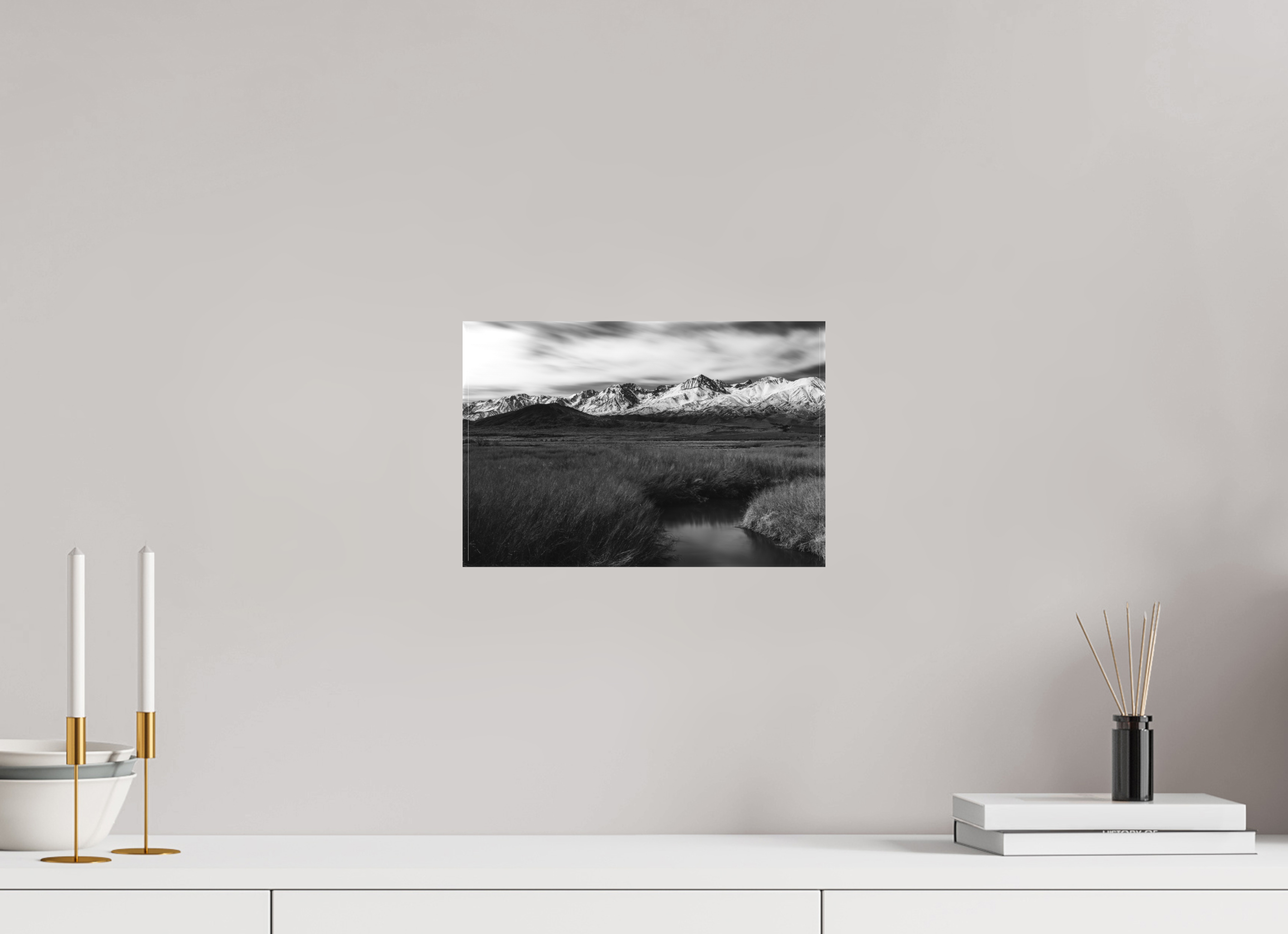 12 x 8″, Canvas Eastern Sierra in Black and White