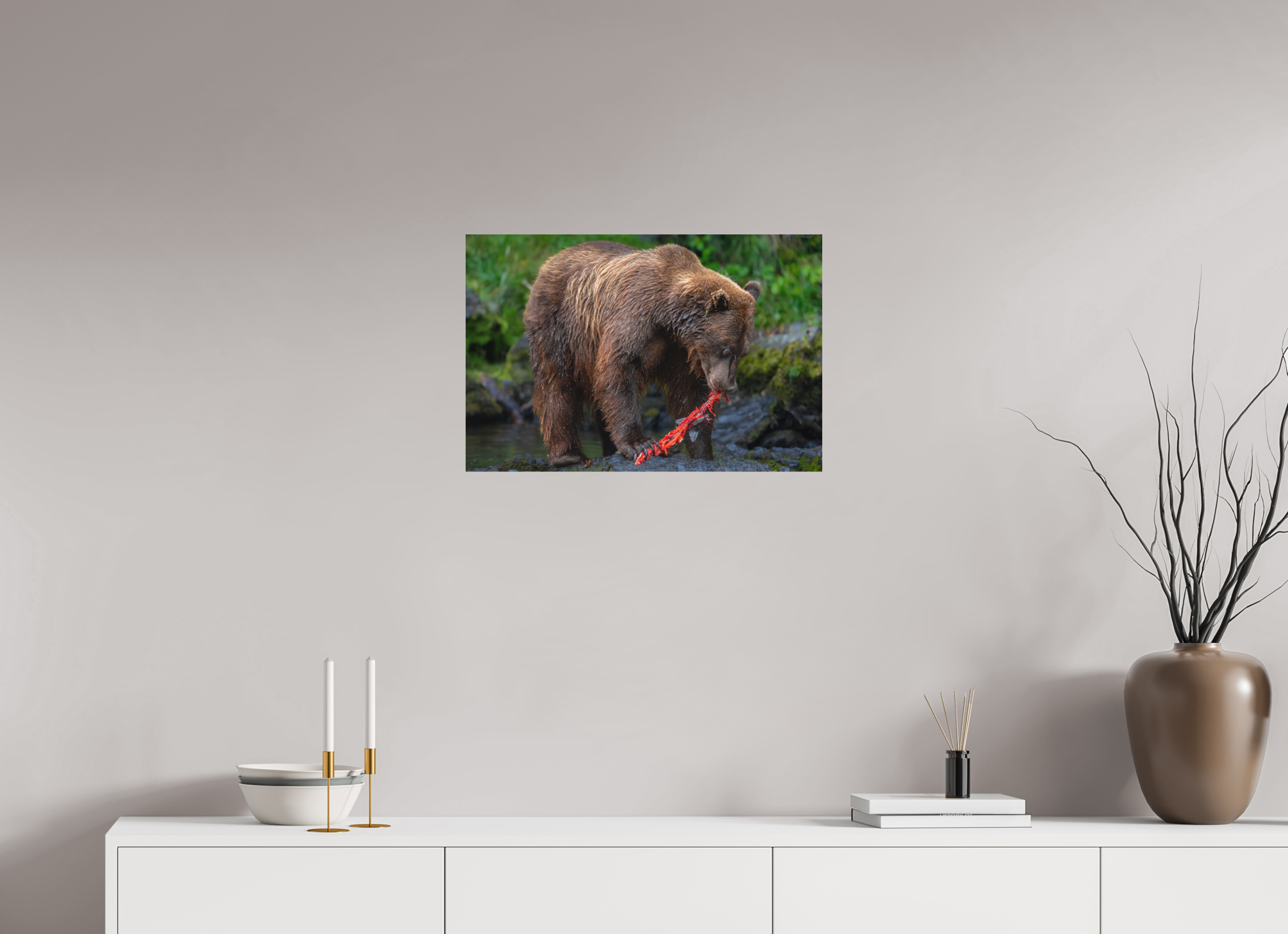 24 x 16″, Metal First Light Salmon