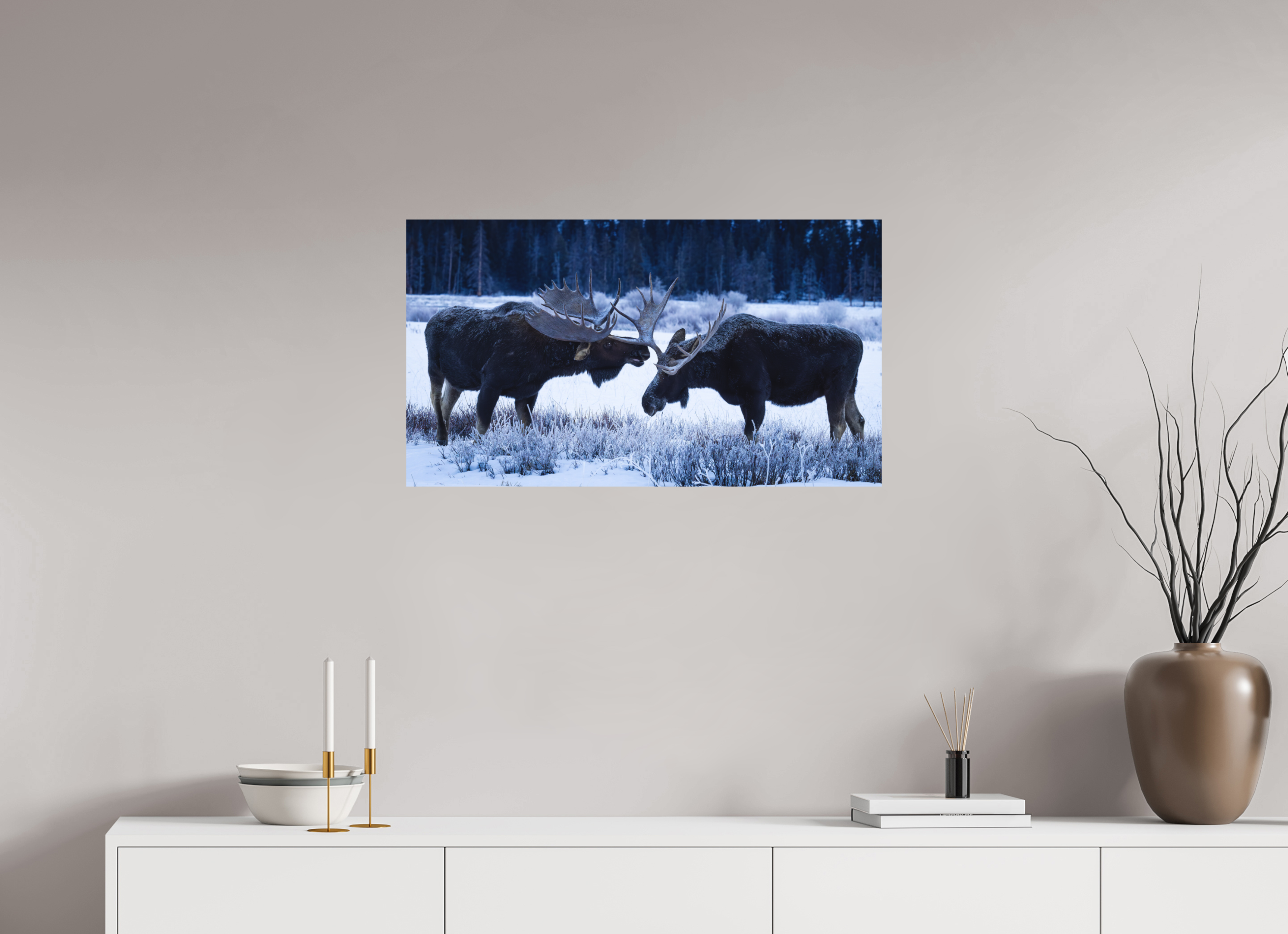 32 x 18″, Metal FROSTBOUND