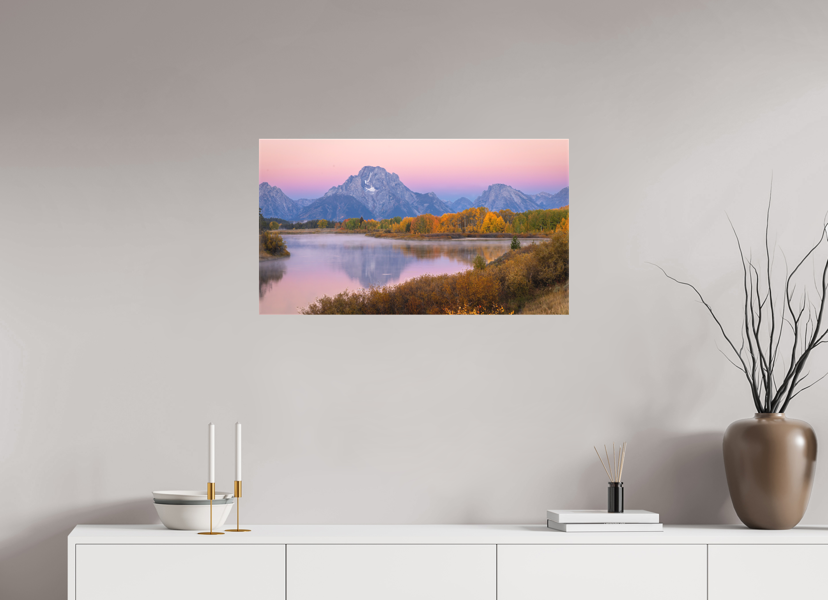32 x 18″, Canvas TETON REFLECTION