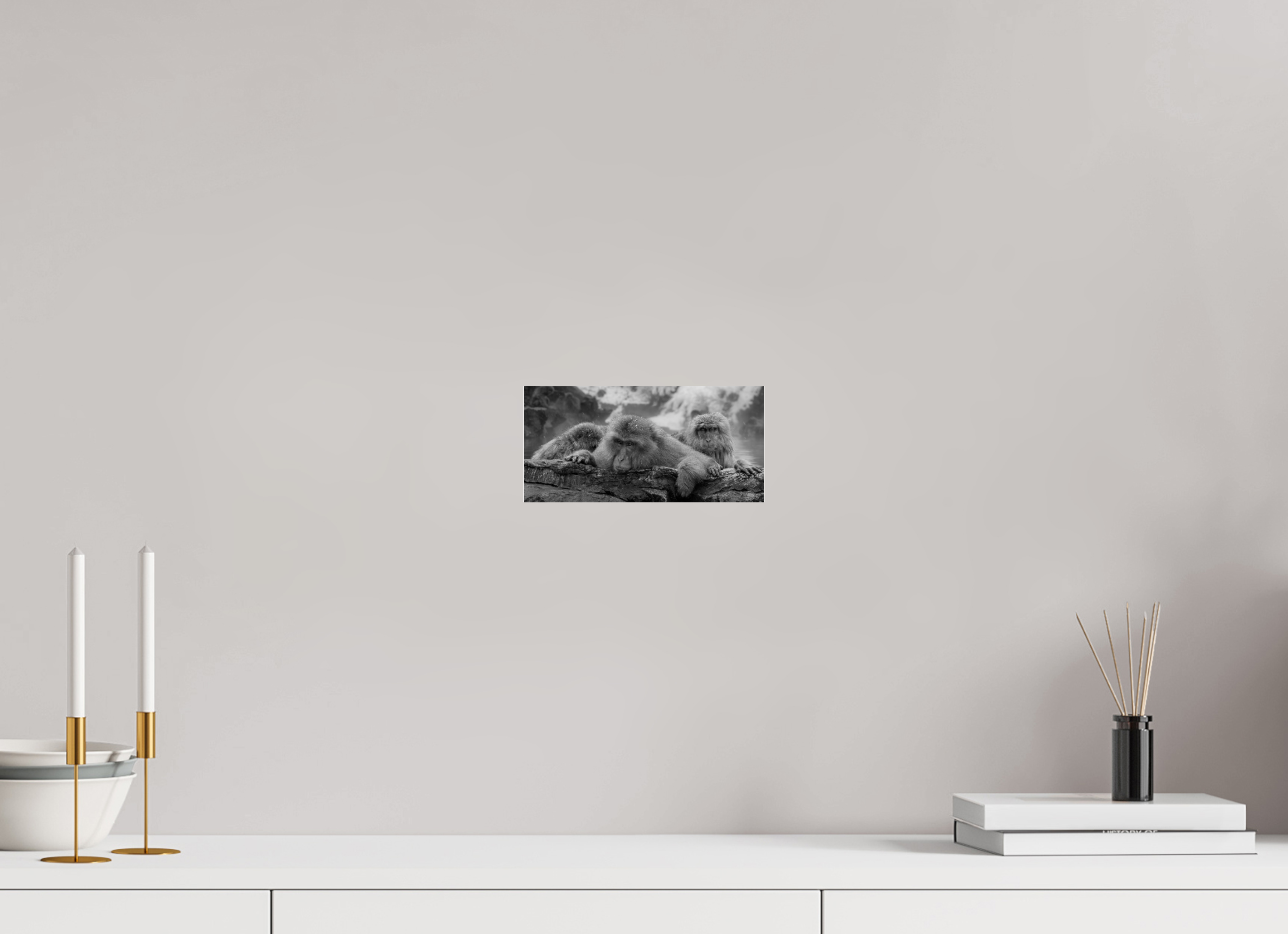 8.3 x 4″, acrylic The Huddle