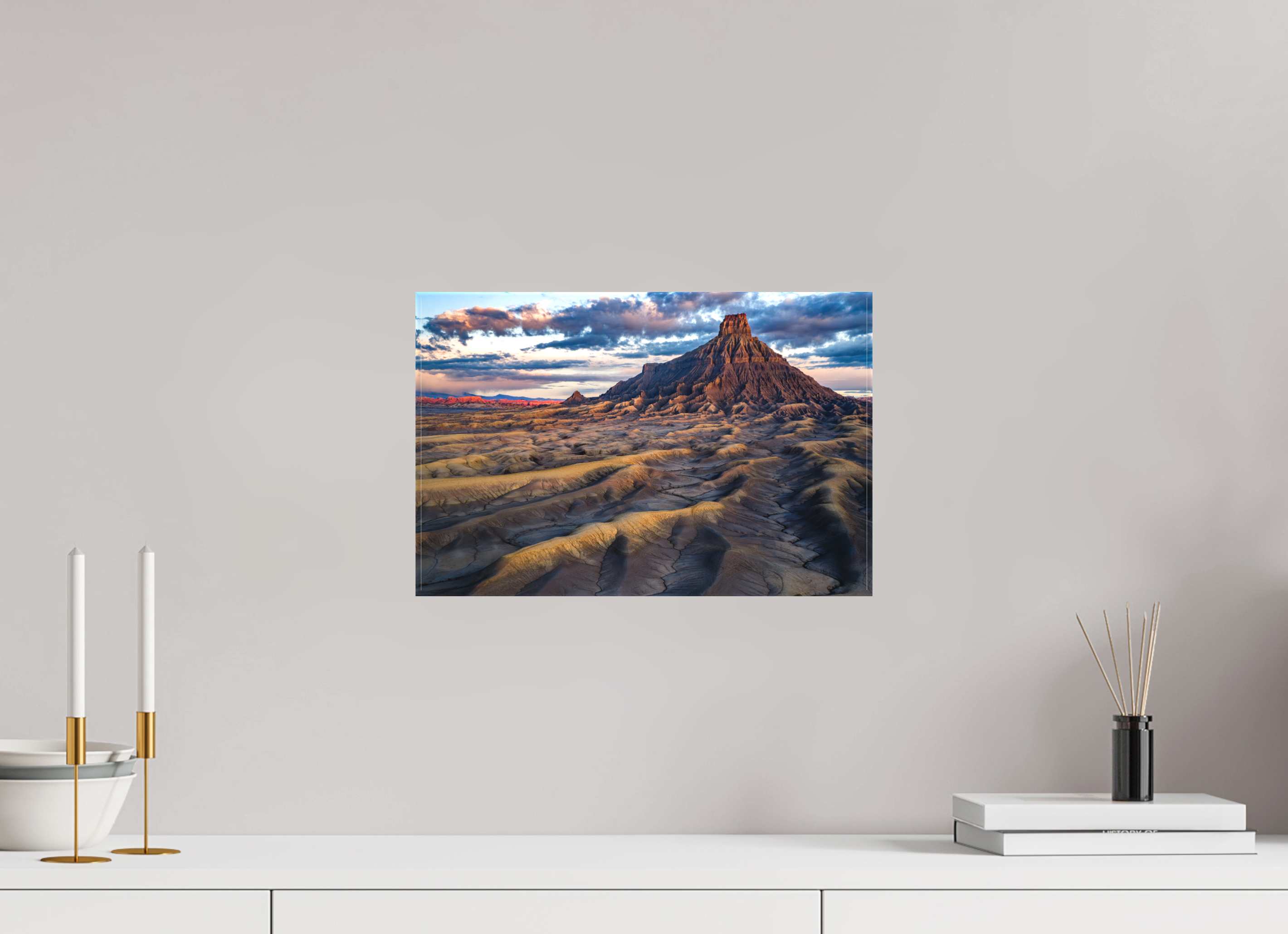 15.2 x 10″, Canvas FACTORY BUTTE AT DAWN