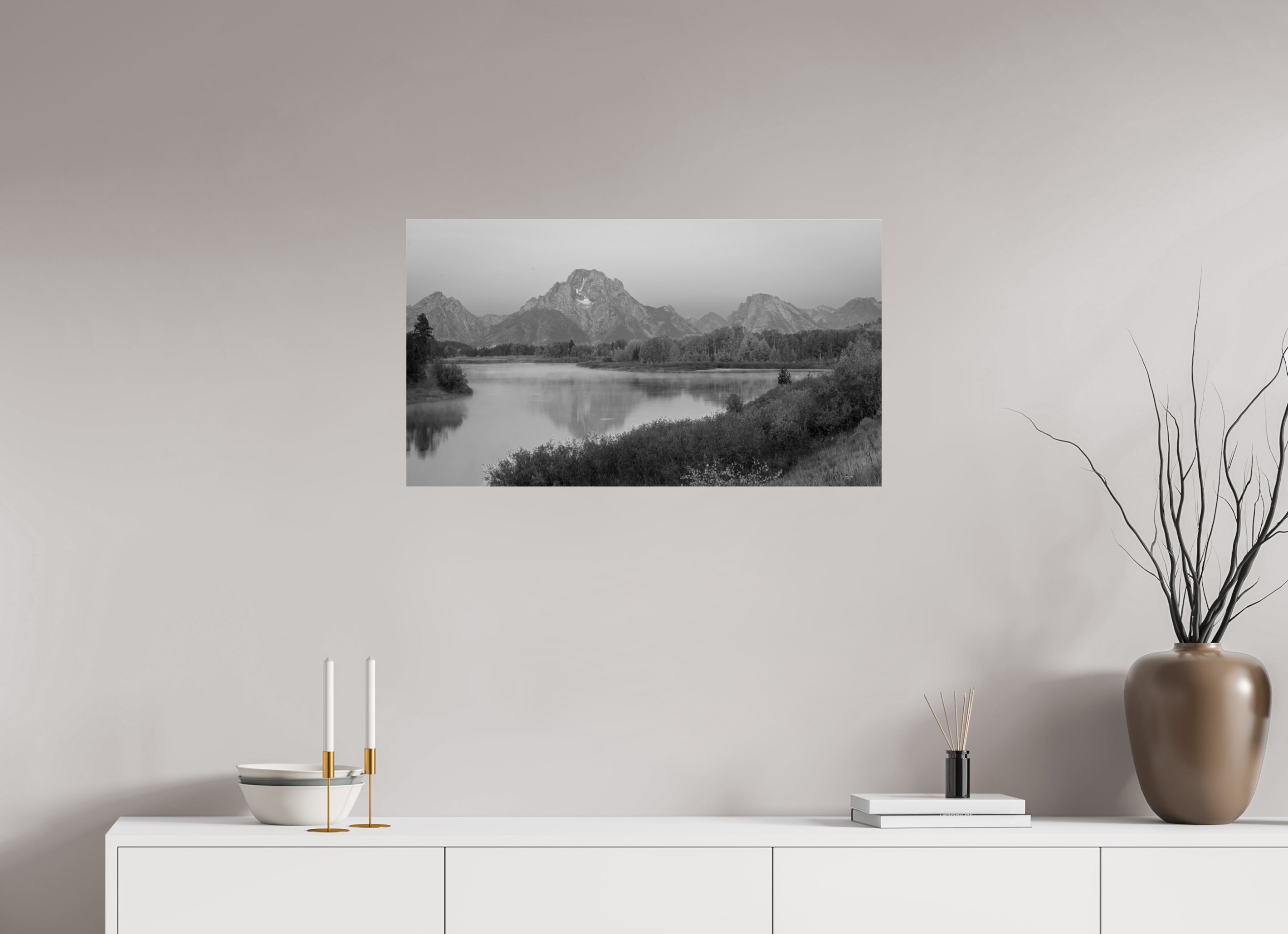 32 x 18″, acrylic TETON REFLECTION