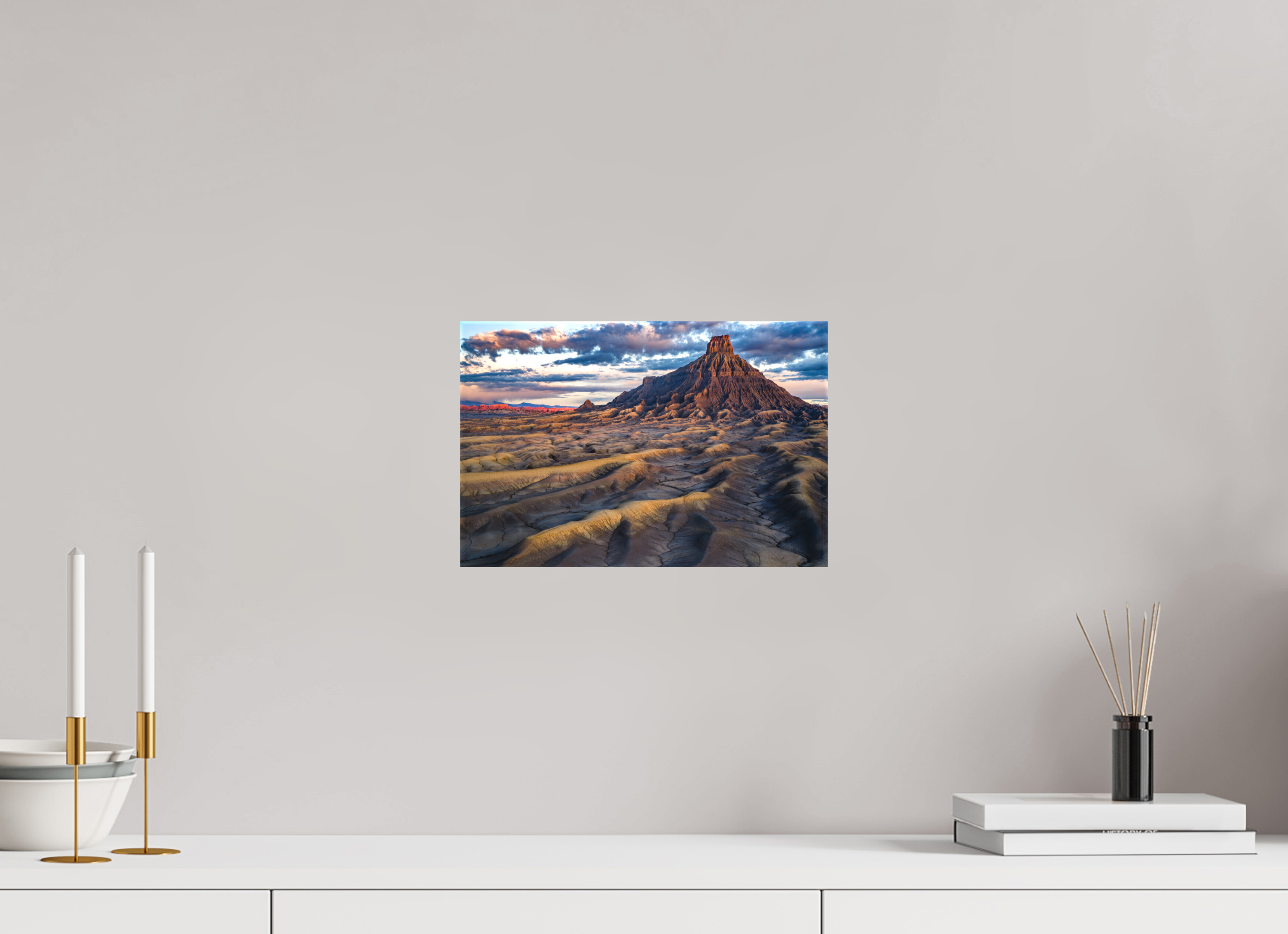 12.2 x 8″, Canvas FACTORY BUTTE AT DAWN