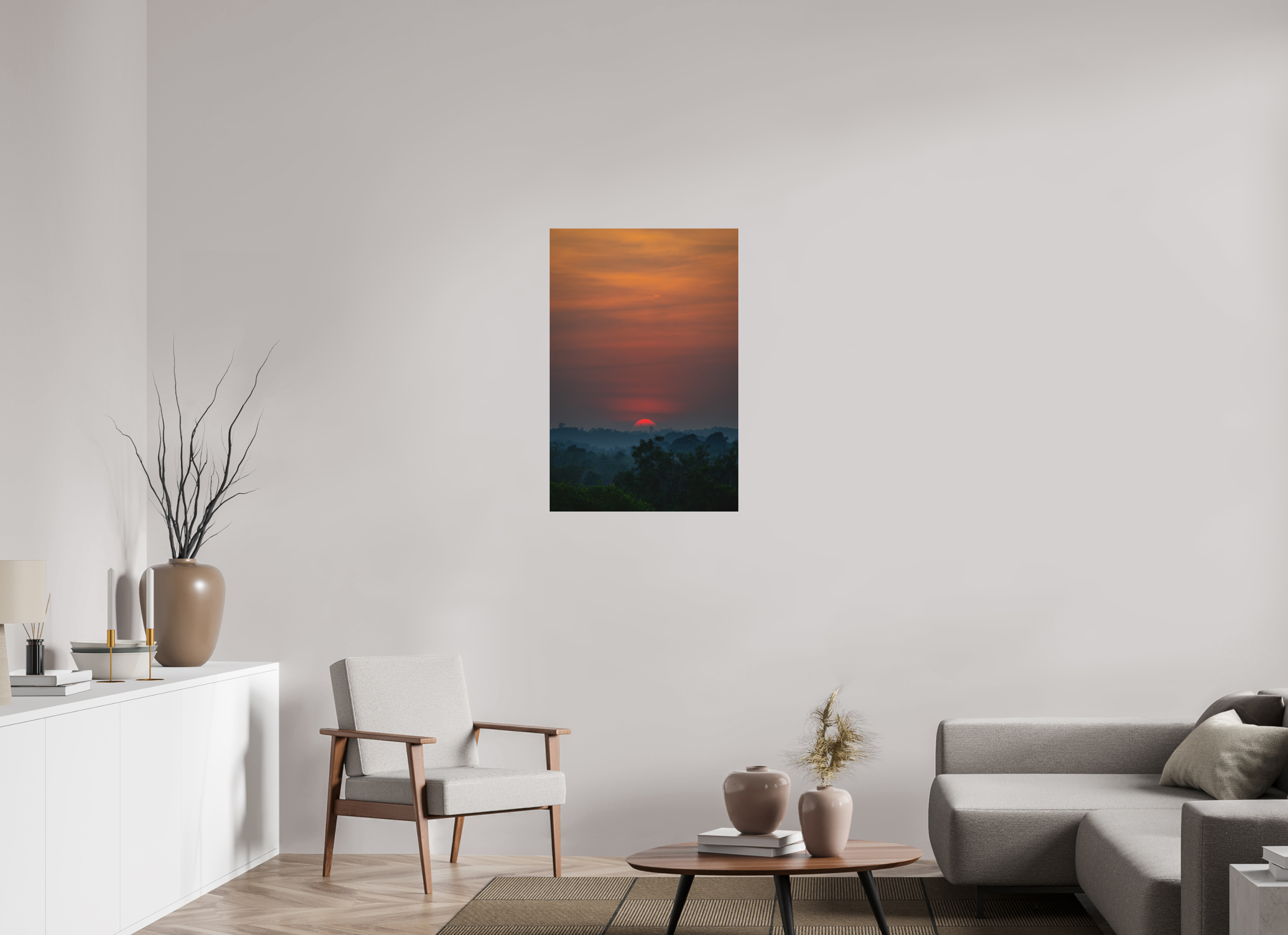 24 x 36″, Metal Rainforest Dawn