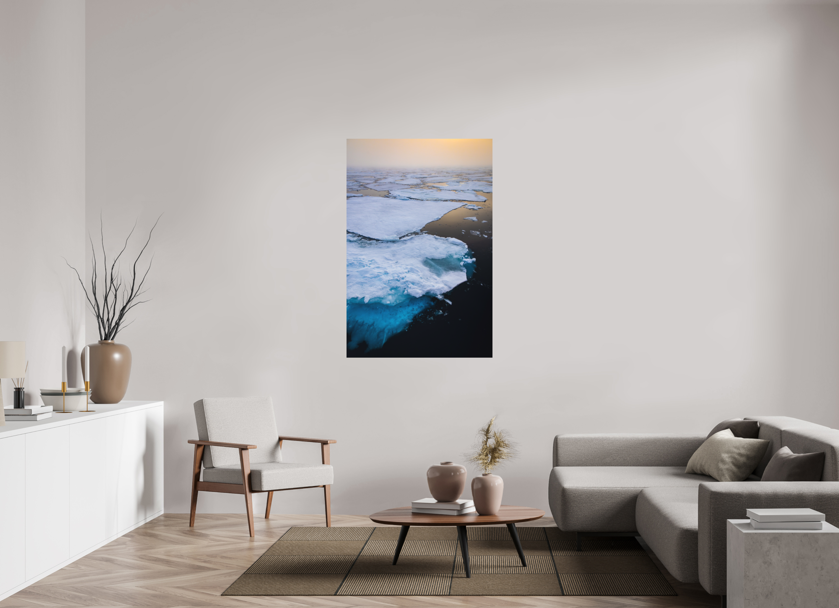 36 x 54″, Metal ARCTIC DRIFT