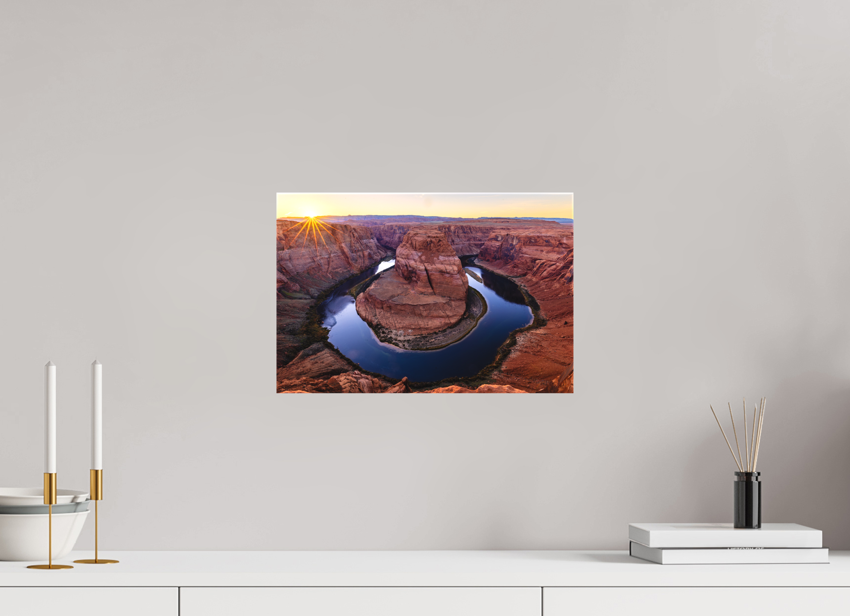 15 x 10″, Canvas Horseshoe Bend at Sunset — Colorado River, Page, Arizona