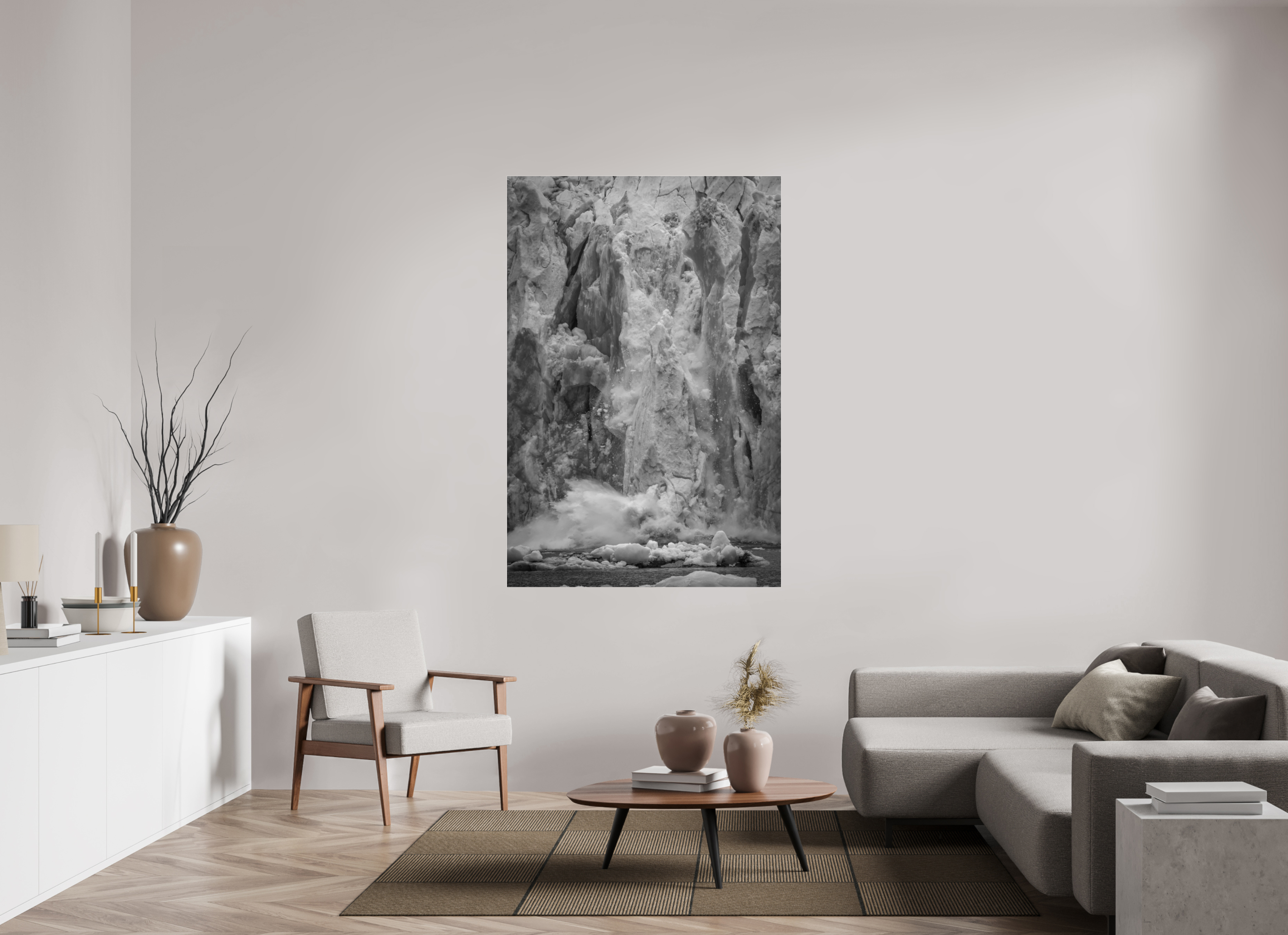 44 x 66″, acrylic BLUE GLACIER