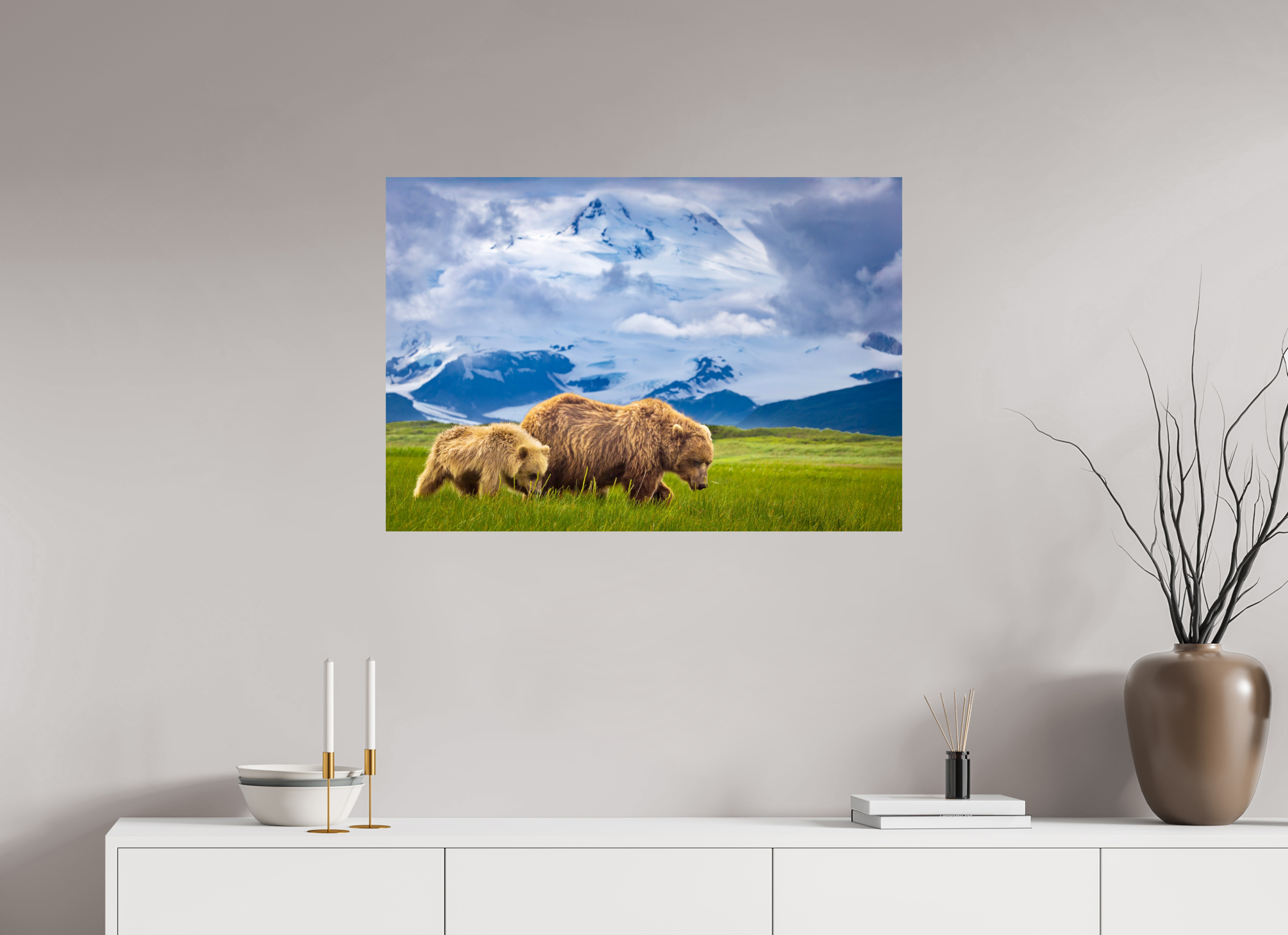 35 x 24″, Fine Art prints Coastal Bears