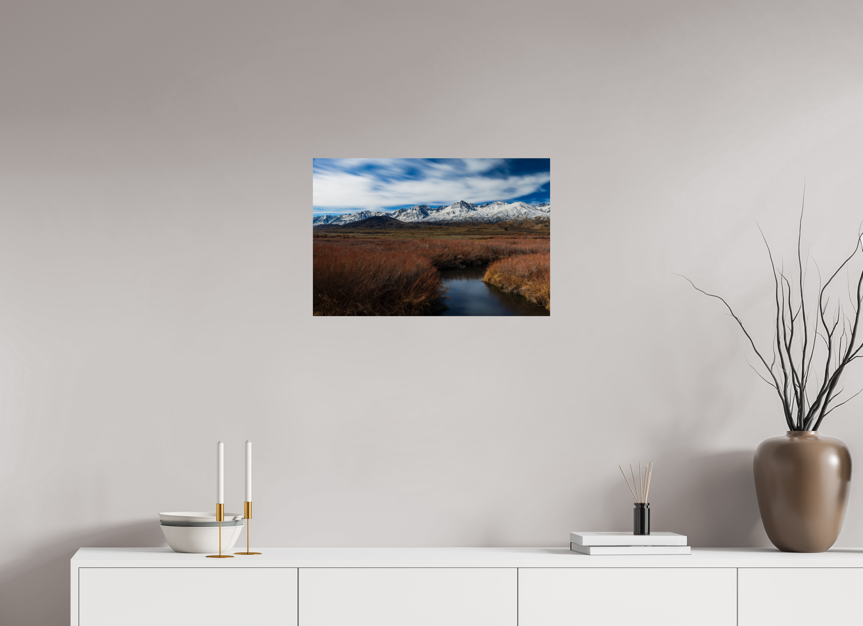 24 x 16″, Fine Art prints Eastern Sierra Autumn, Owens River