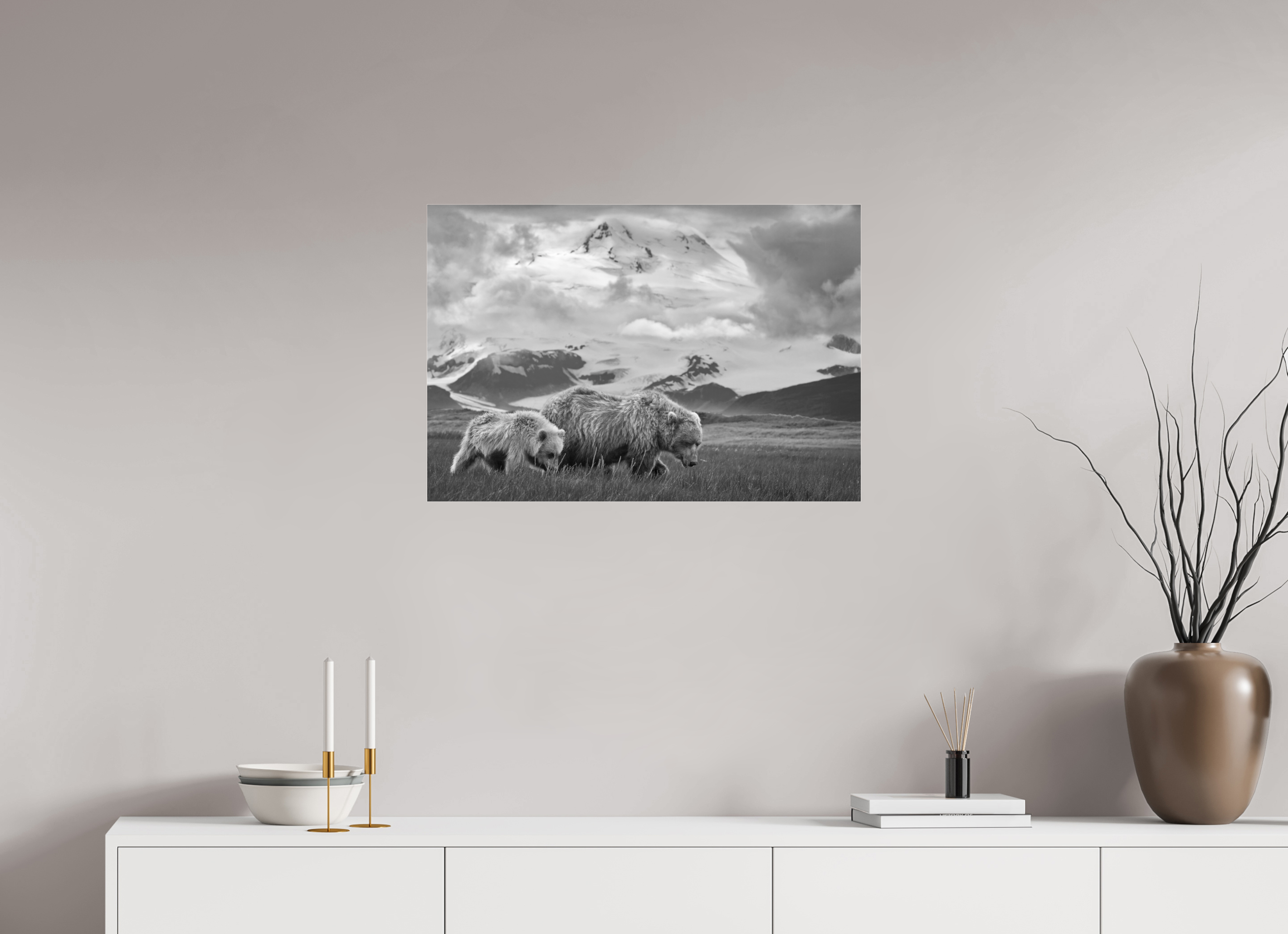 29.2 x 20″, acrylic Coastal Bears