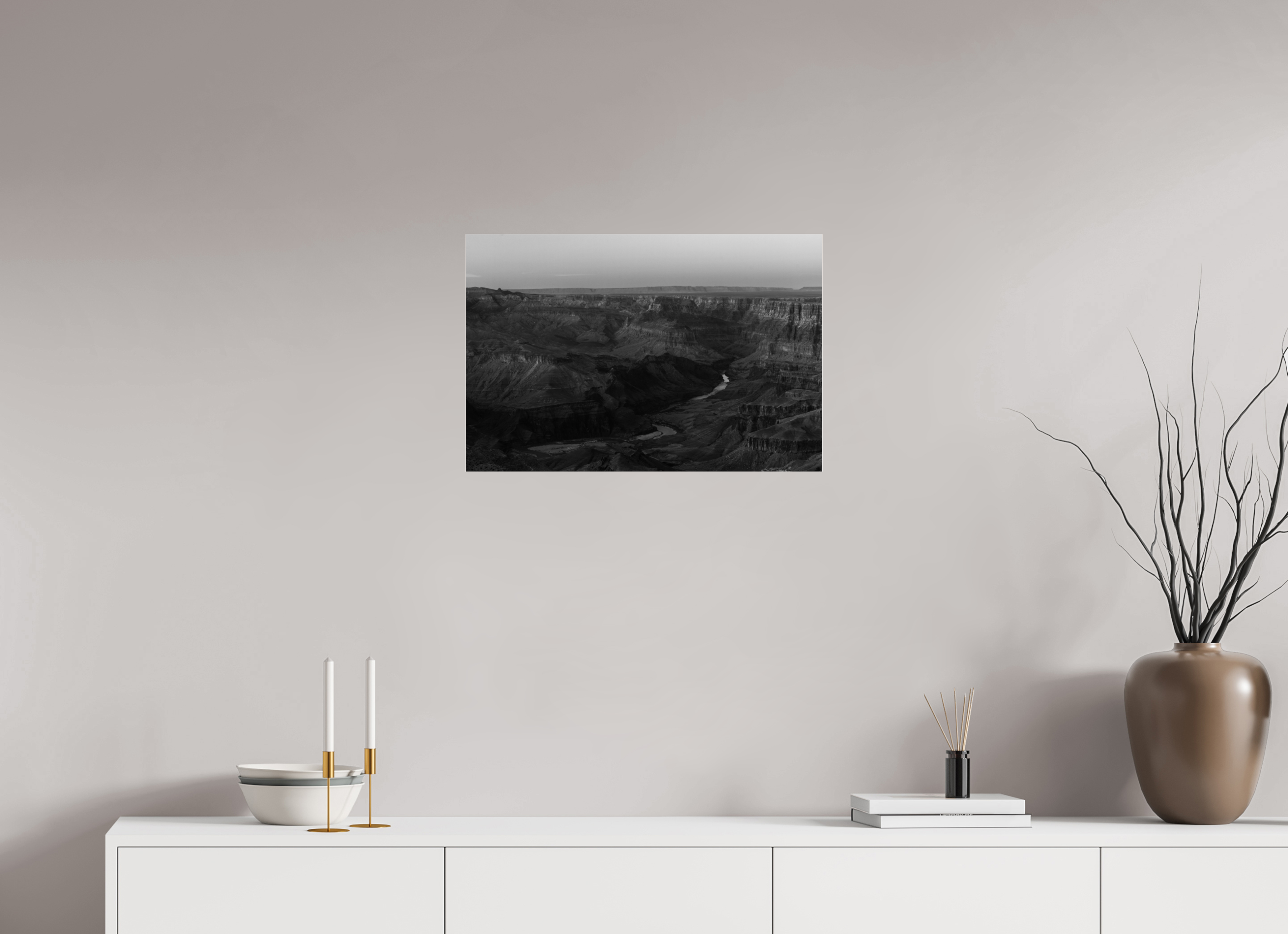 24 x 16″, acrylic Grand Canyon River View – Layered Rock Formations Fine Art Print