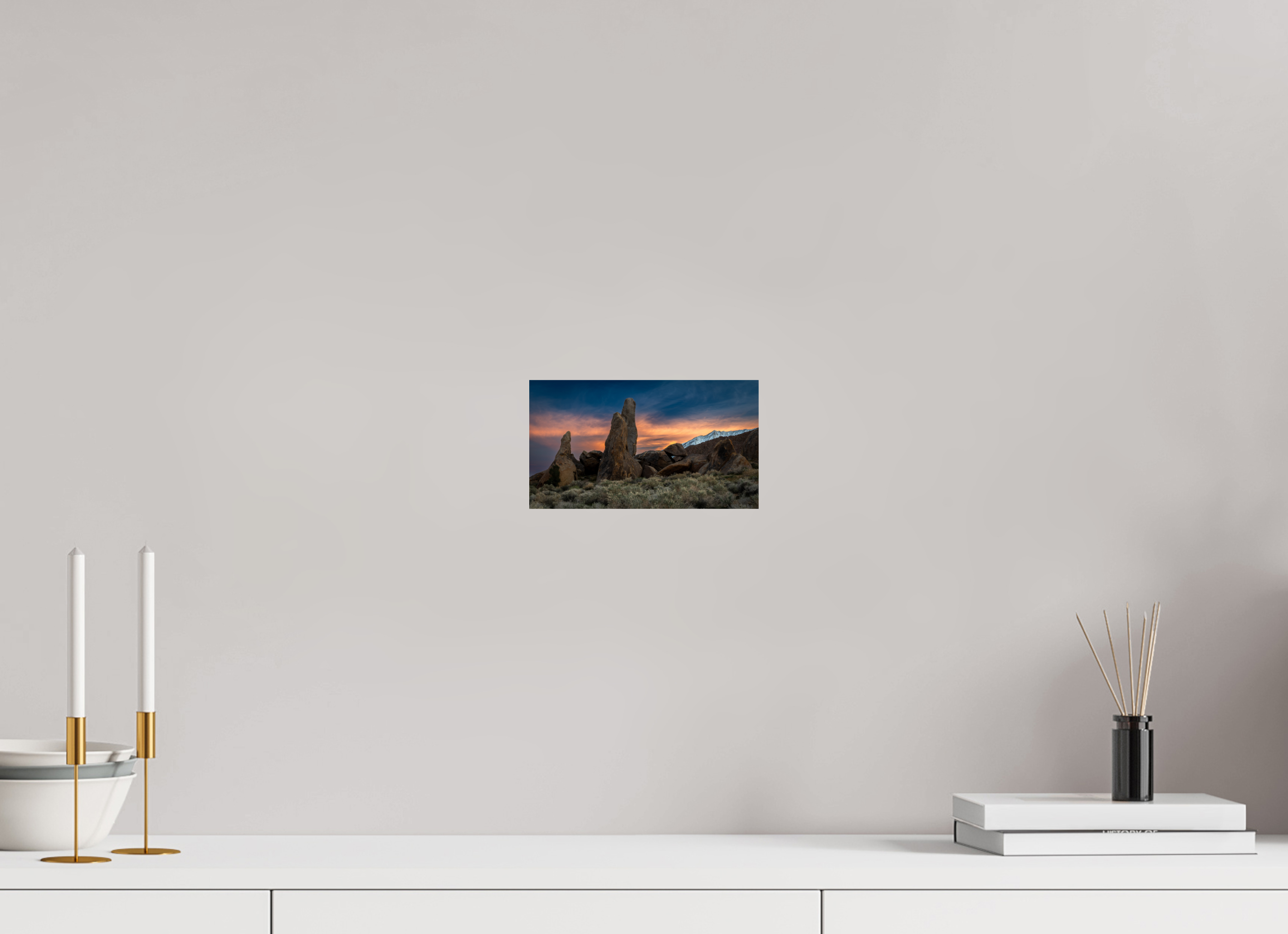 8 x 4.5″, Fine Art prints Shark Fin Sunset, Alabama Hills